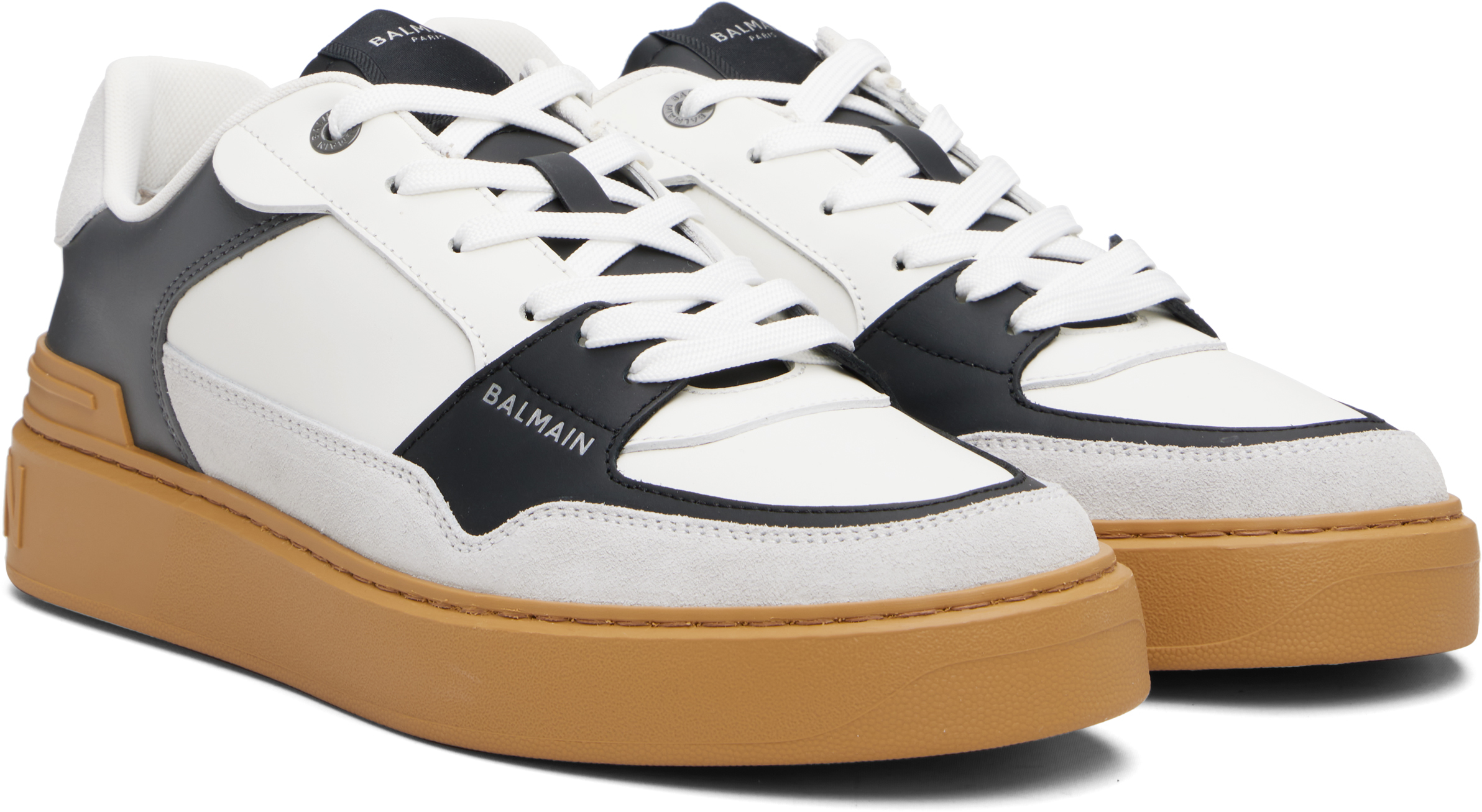 Balmain B Court Flip Low-top Sneakers In Gray