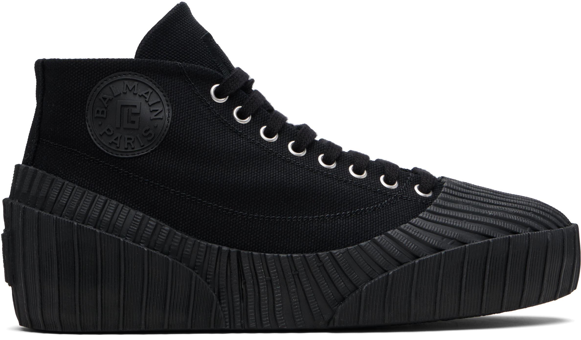Balmain Riff Sneakers In Black
