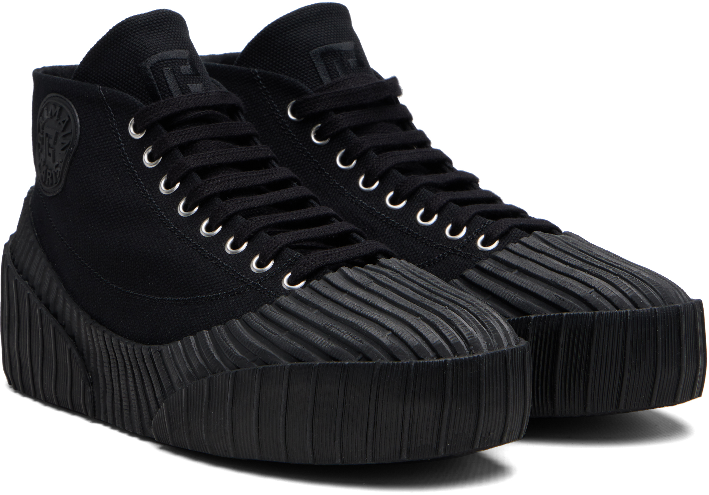 Balmain Riff Sneakers In Black