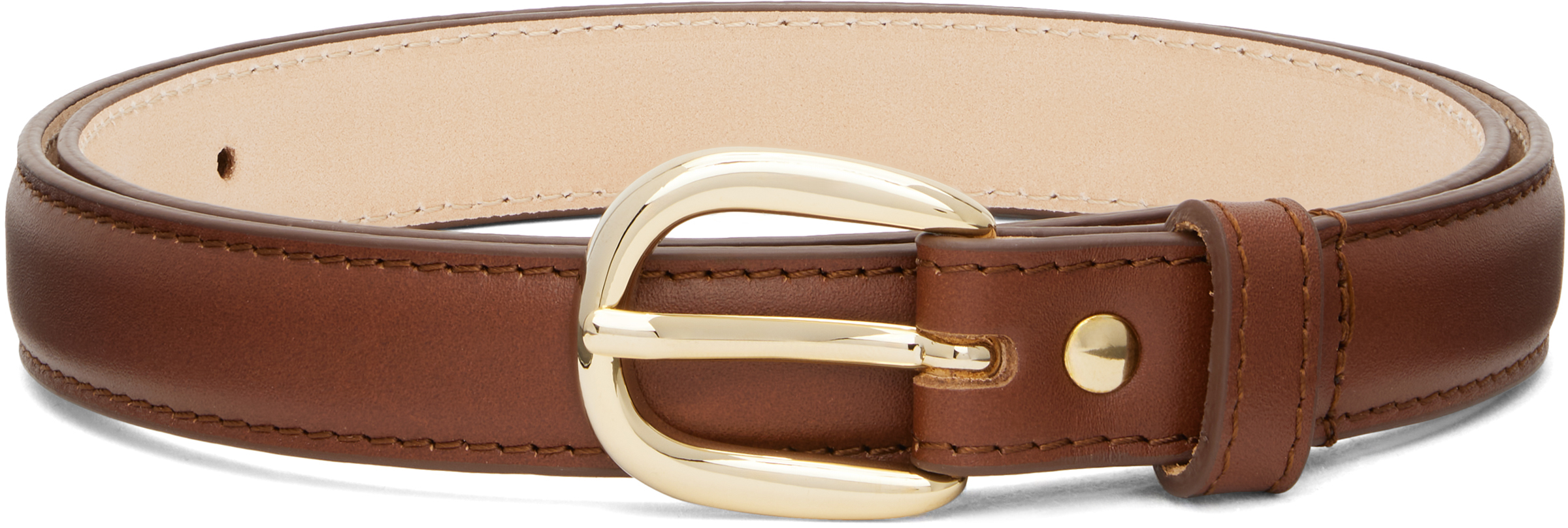 Apc Tan Rosette Belt In Brown