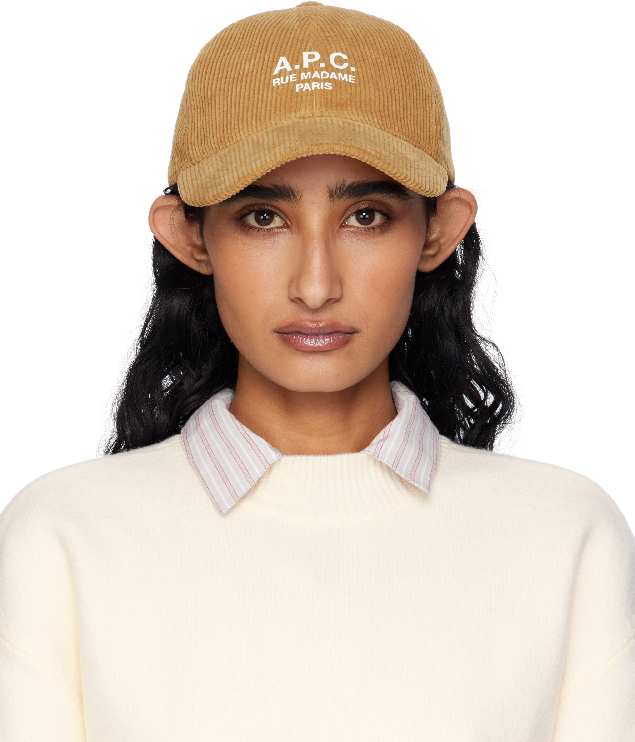 Apc Tan Charlie 'rue Madame' Baseball Cap In Brown