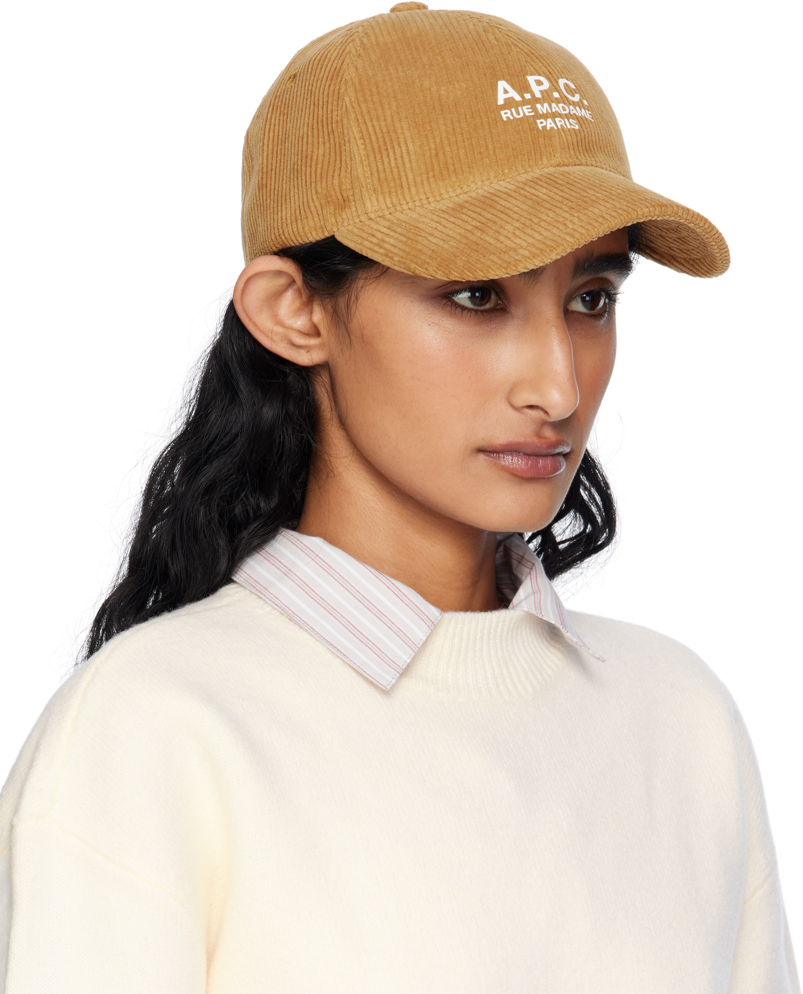 Apc Tan Charlie 'rue Madame' Baseball Cap In Brown