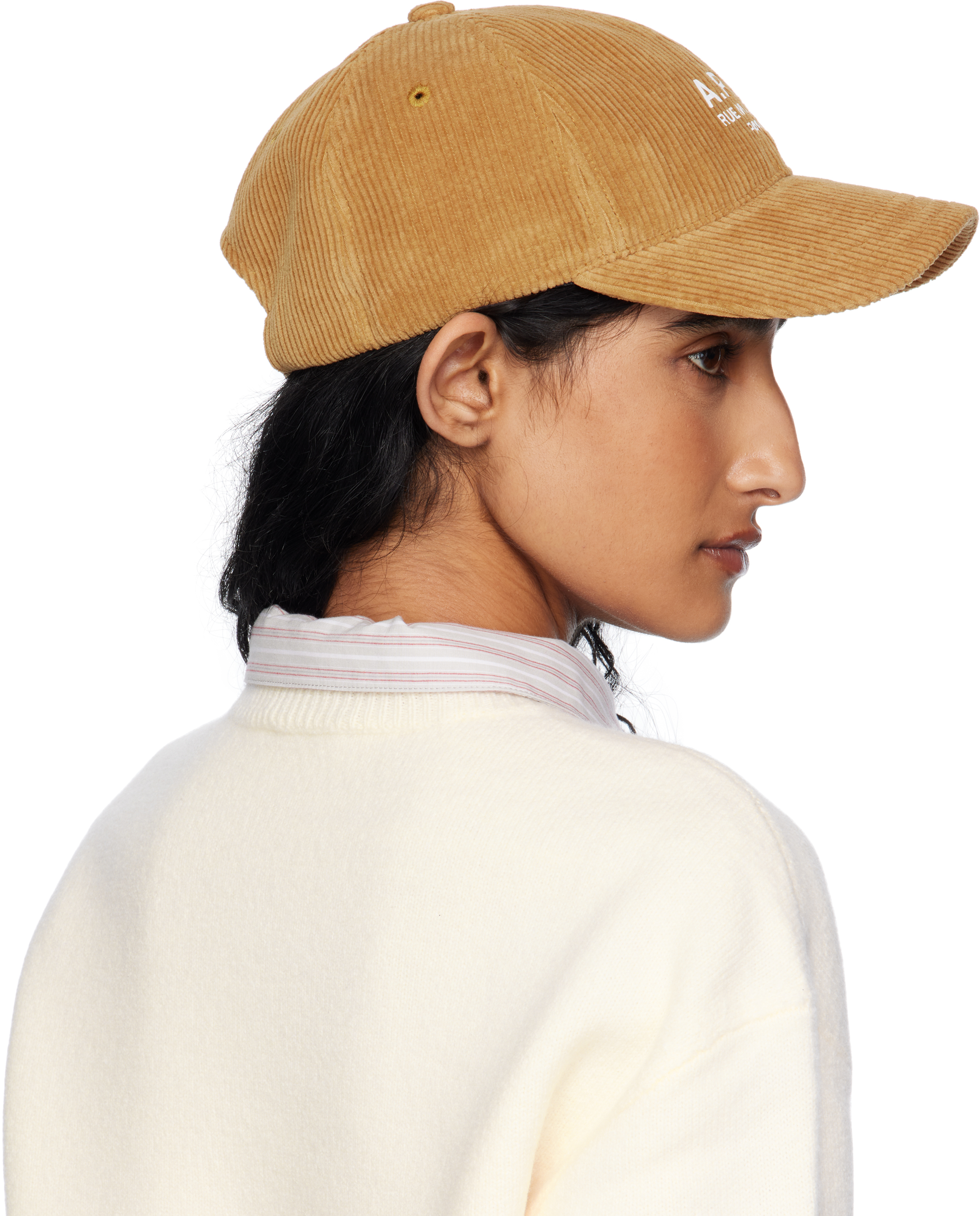 Apc Tan Charlie 'rue Madame' Baseball Cap In Brown