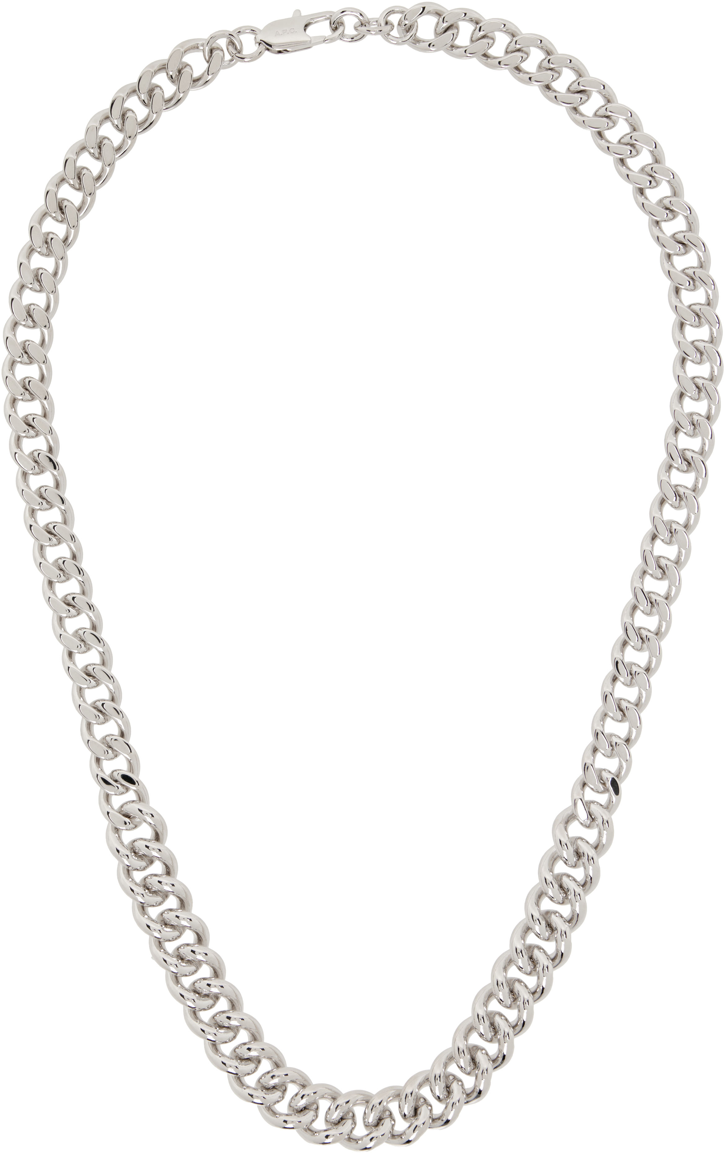 Apc Minimal Maxi Necklace In Silver