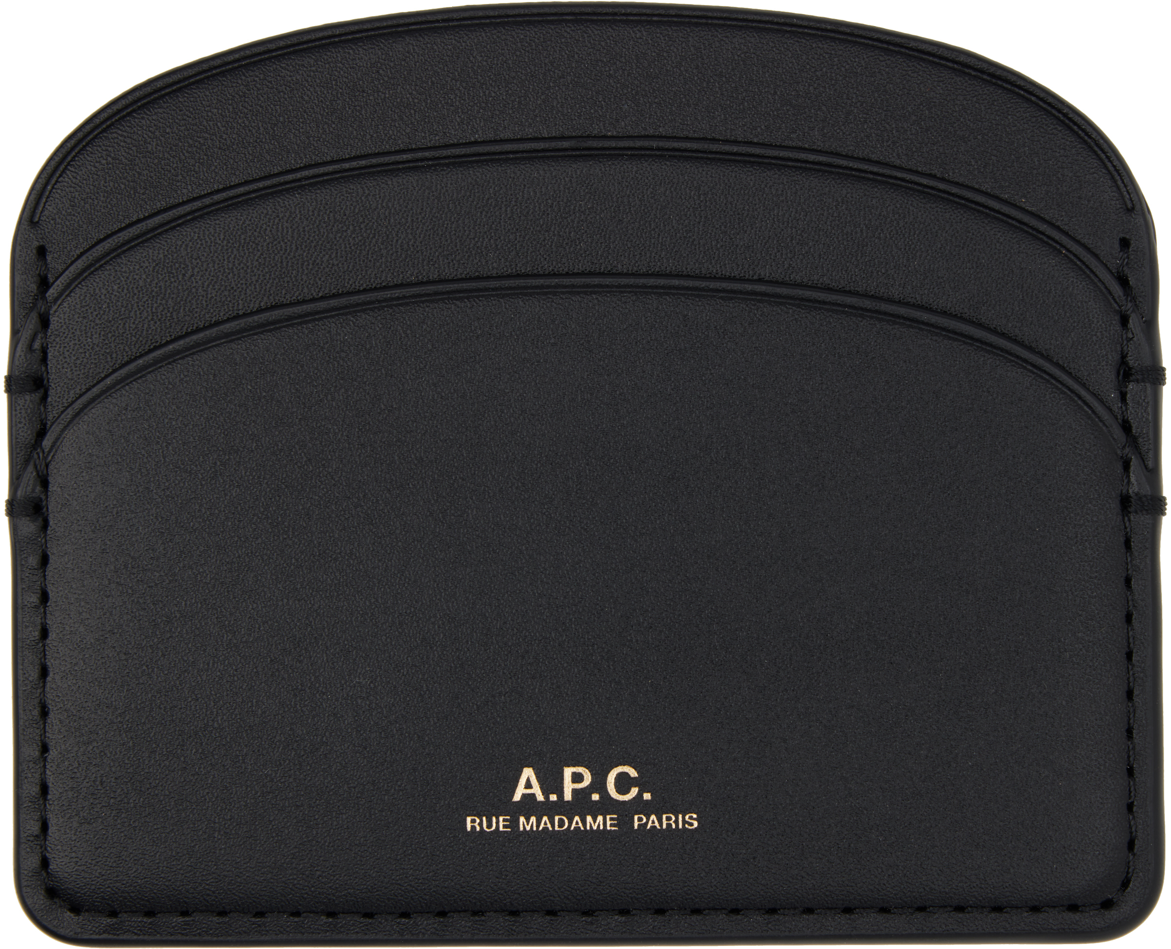 Apc A.p.c. Demi-lune Card Holder In Black