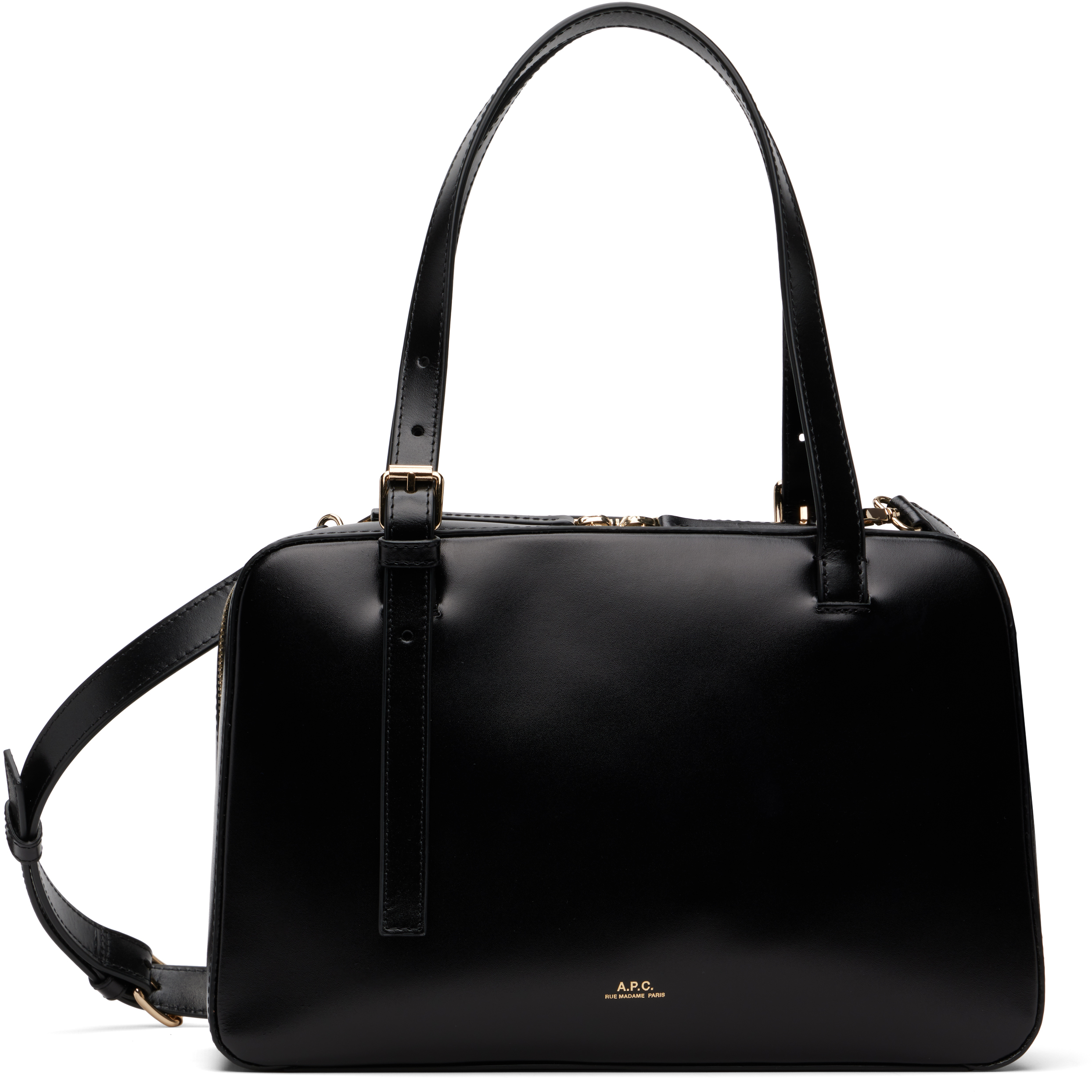 A. P.C. Black Virginie Box Bag