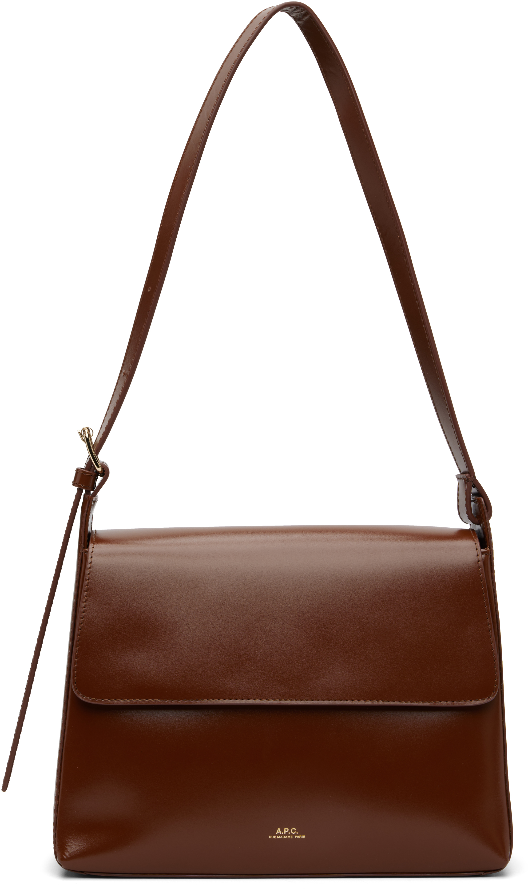 【関税込み】A.P.C. タン Virginie フラップ バッグ A.P.C. VIRGINIEフラップバッグ | OUI FOYER オンラインショップ
