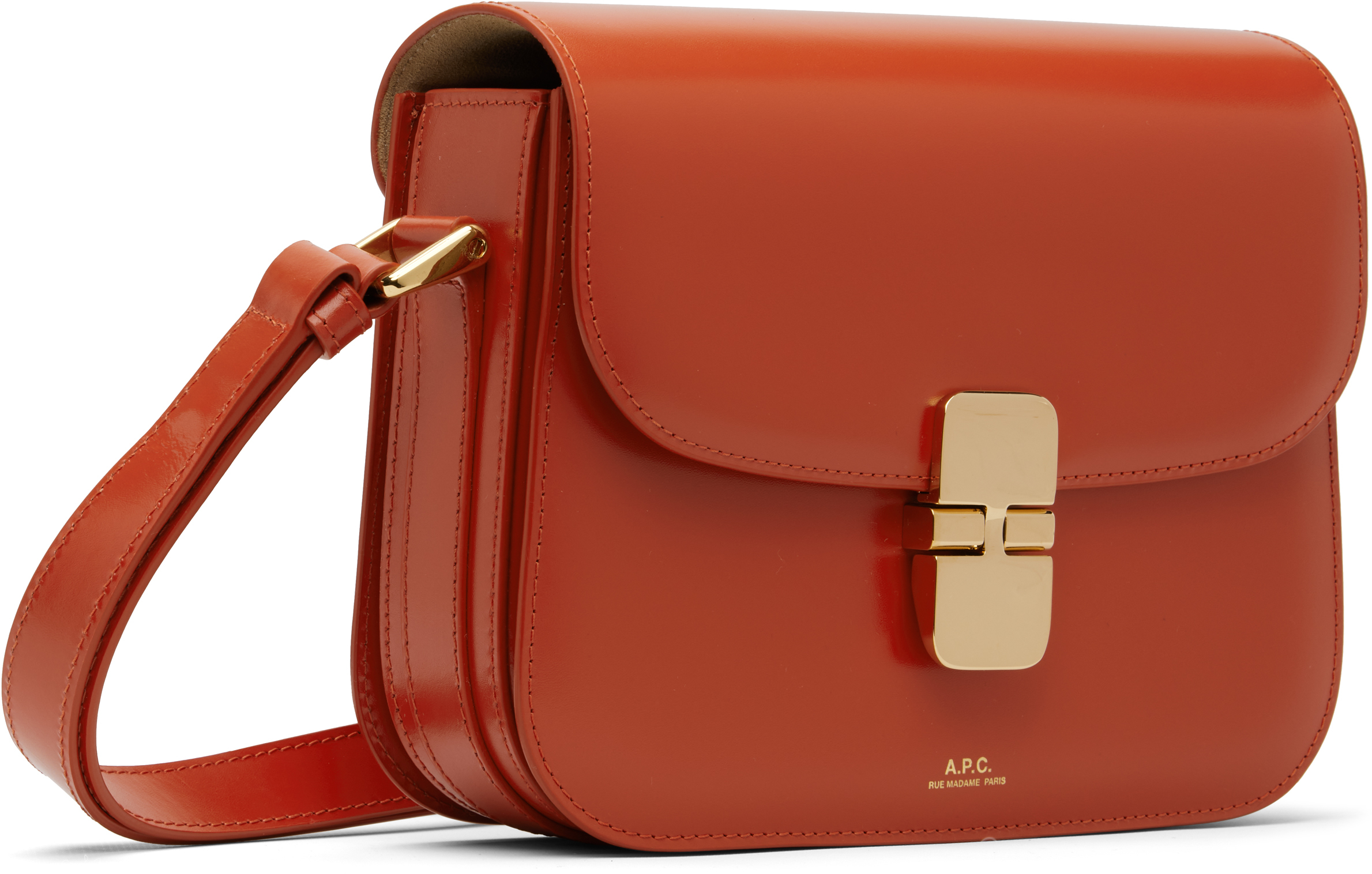 Apc Rectangular Shape Shoulder Bag With Adaptable Strap