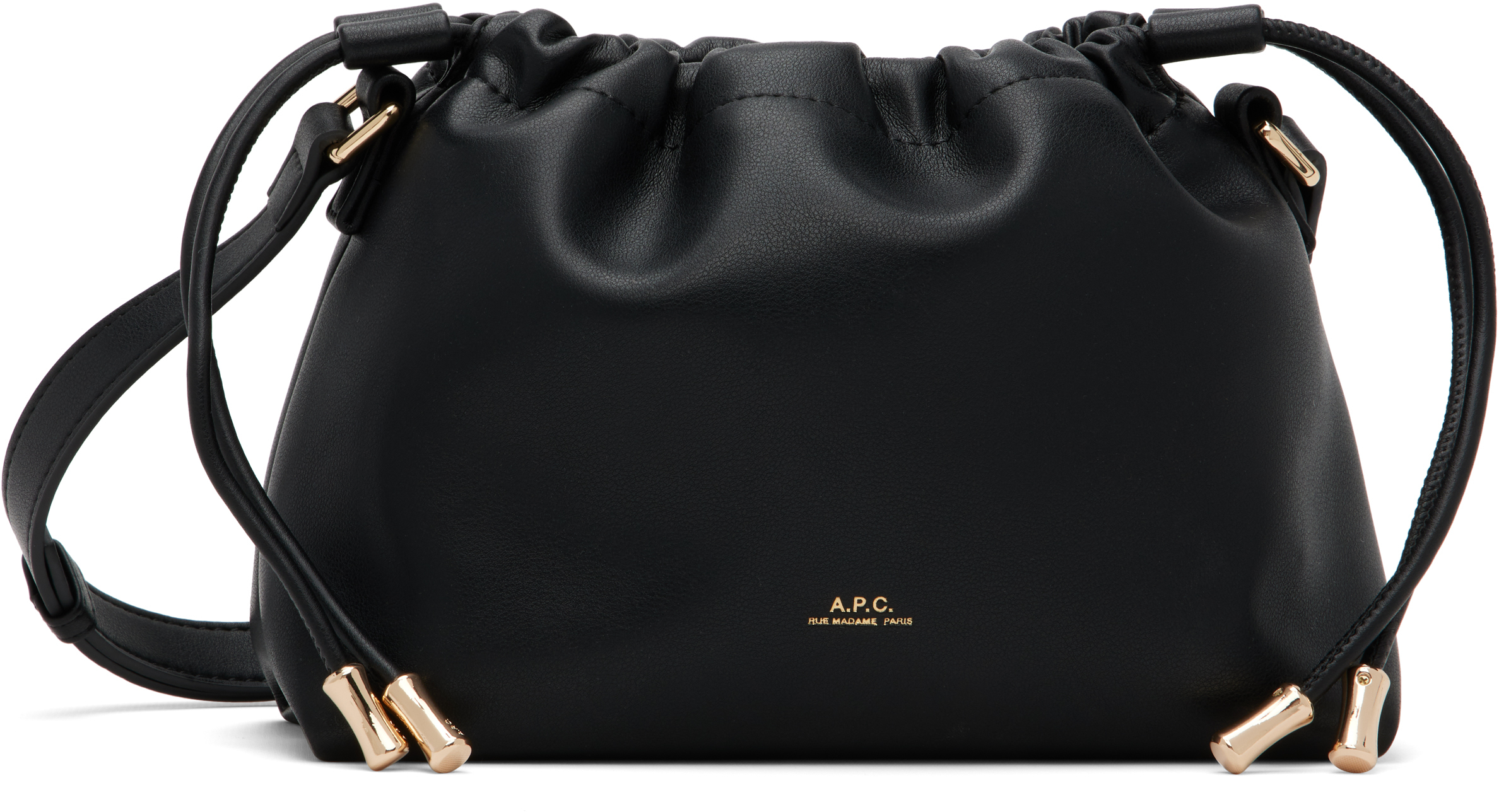 A.P.C.: Black Ninon Mini Bag | SSENSE A.P.C.: Black Ninon Mini Bag | SSENSE