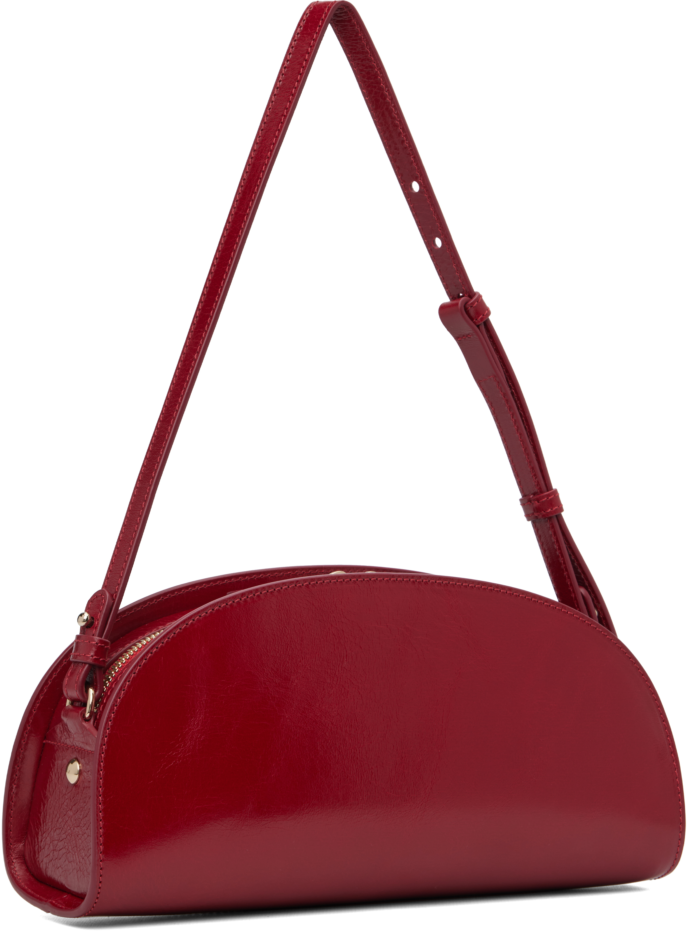 Apc Red Demi-lune Shoulder Bag