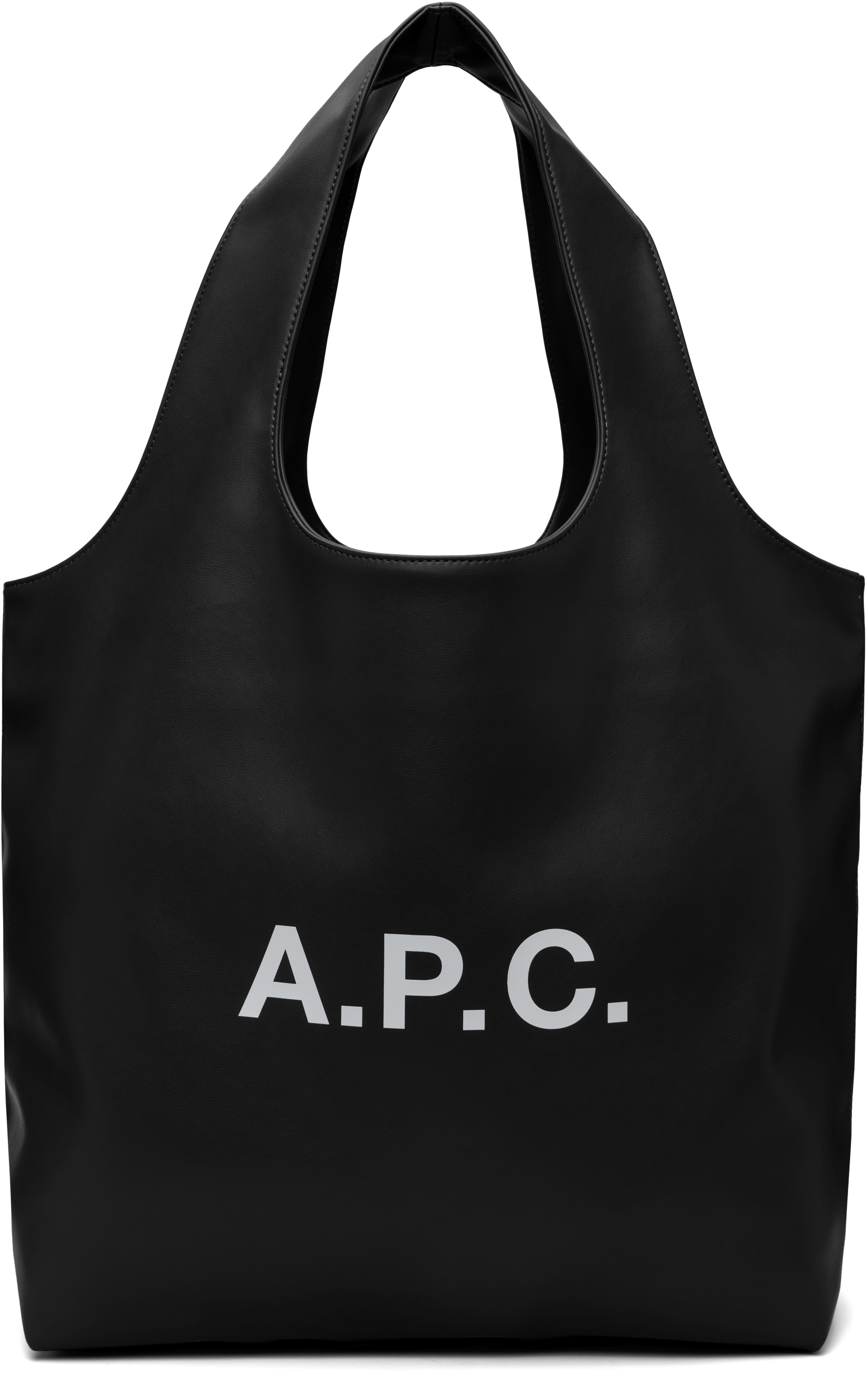 トートバッグ A.P.C. Ninon Shopper Bag - Synthetic - Black A.P.C.: Black Ninon Tote | SSENSE Canada
