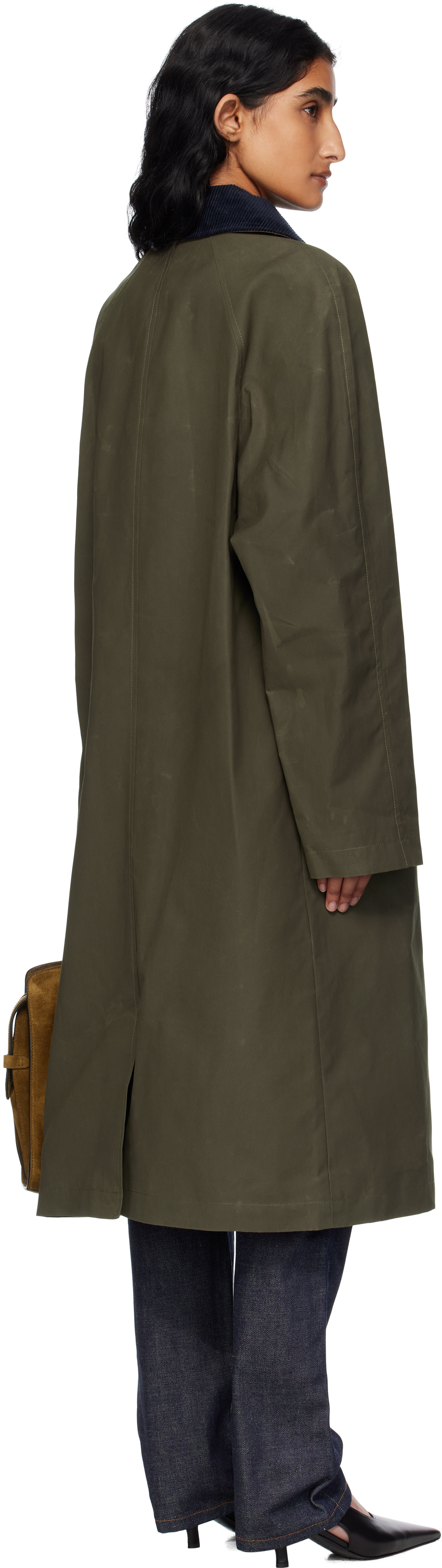 Apc Khaki Gaspard Mac Trench Coat