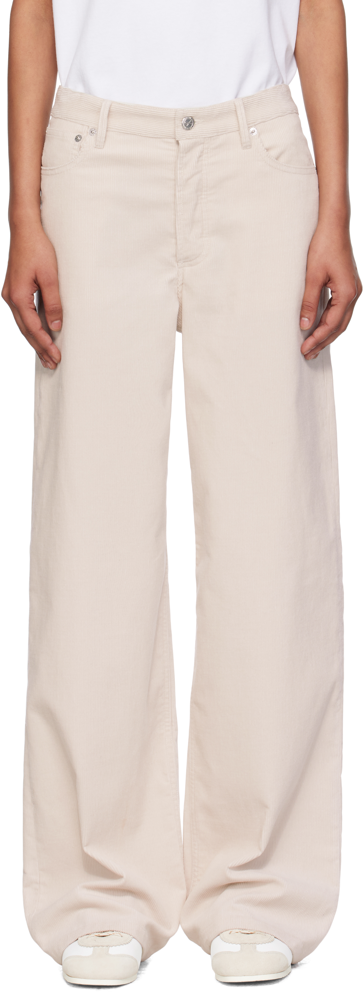 A. P.C. Off-White Elisabeth Trousers