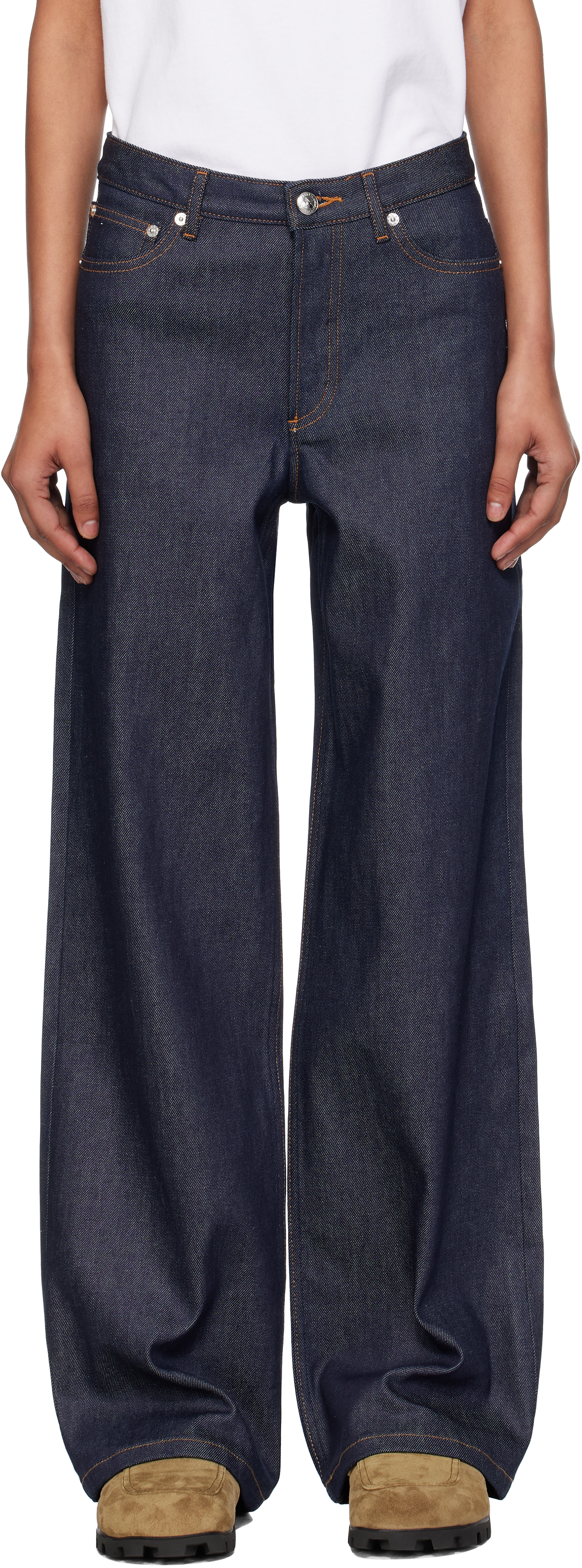 A. P.C. Navy Elisabeth Jeans