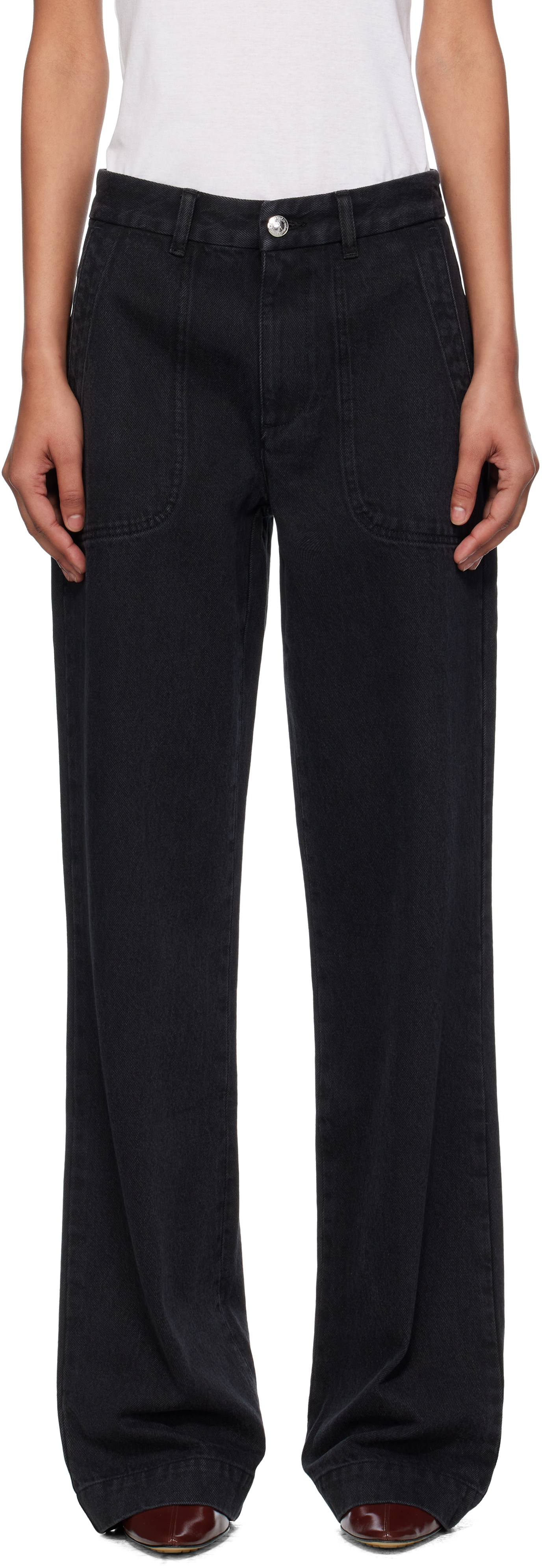 Apc Black Seaside Jeans In Black