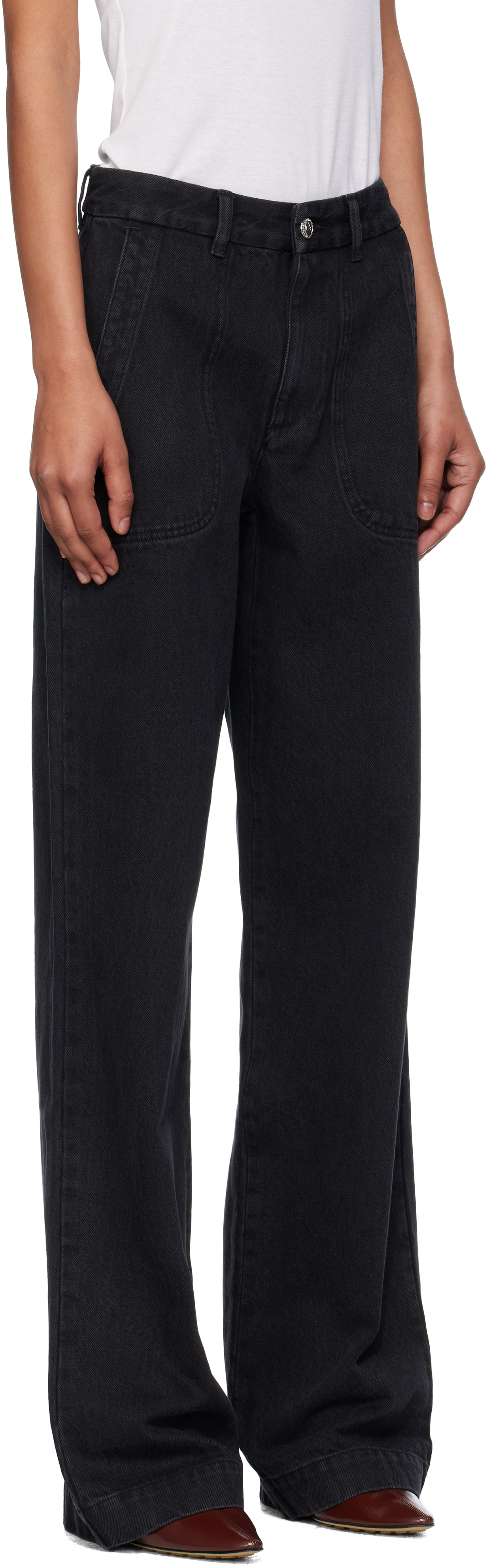Apc Black Seaside Jeans In Black