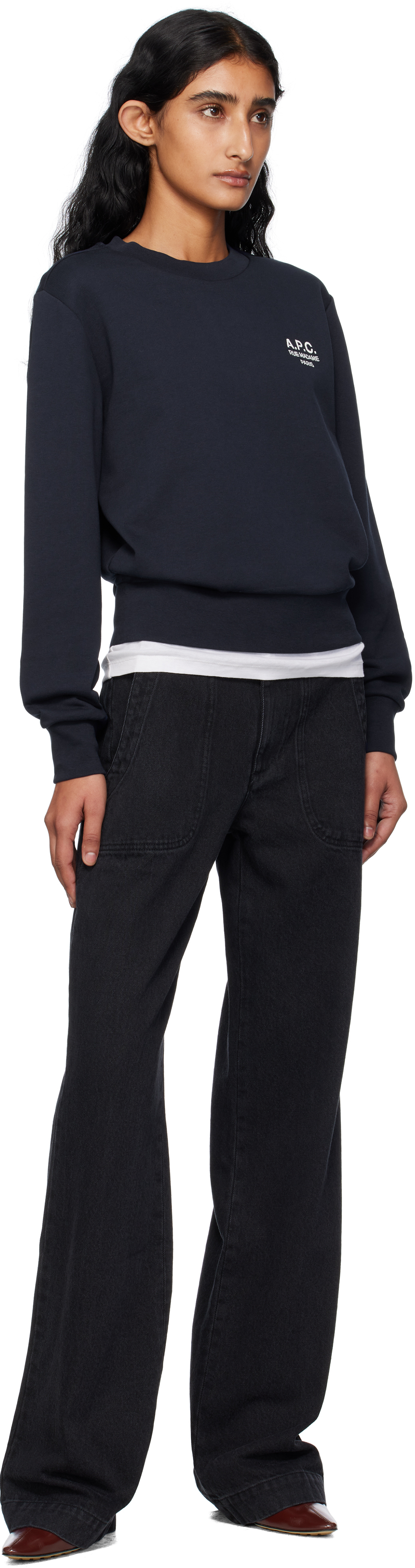 Apc Black Seaside Jeans In Black