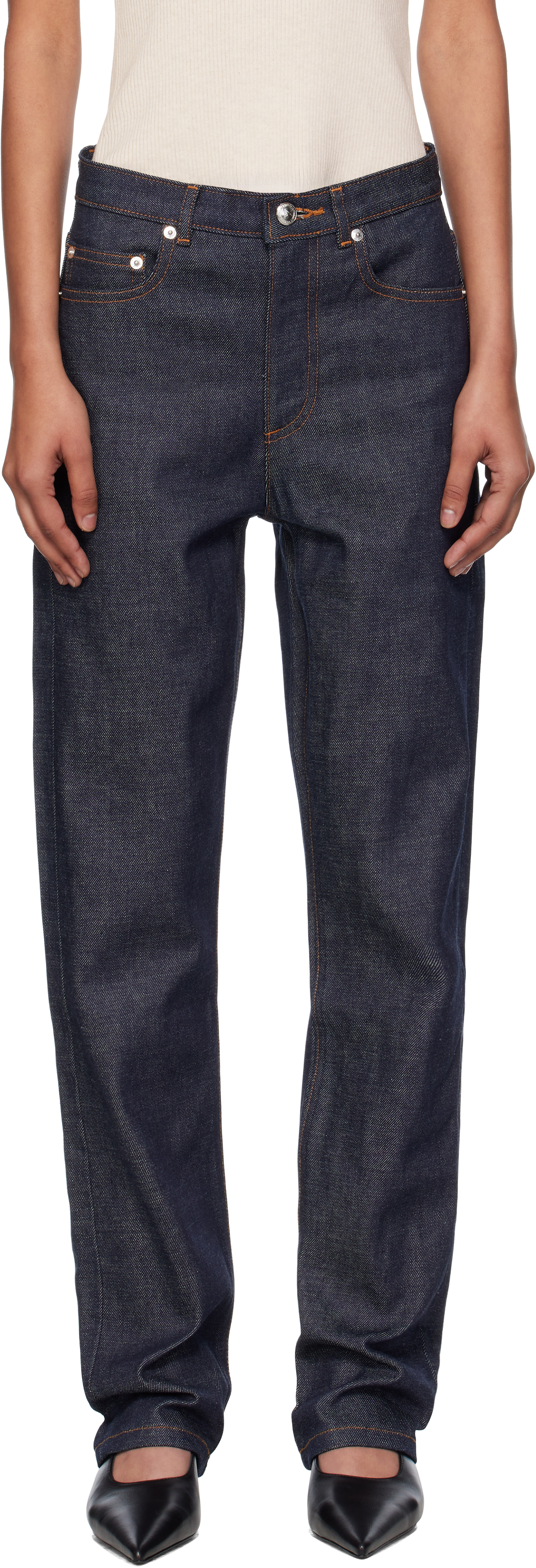A. P.C. Navy Standard Jeans