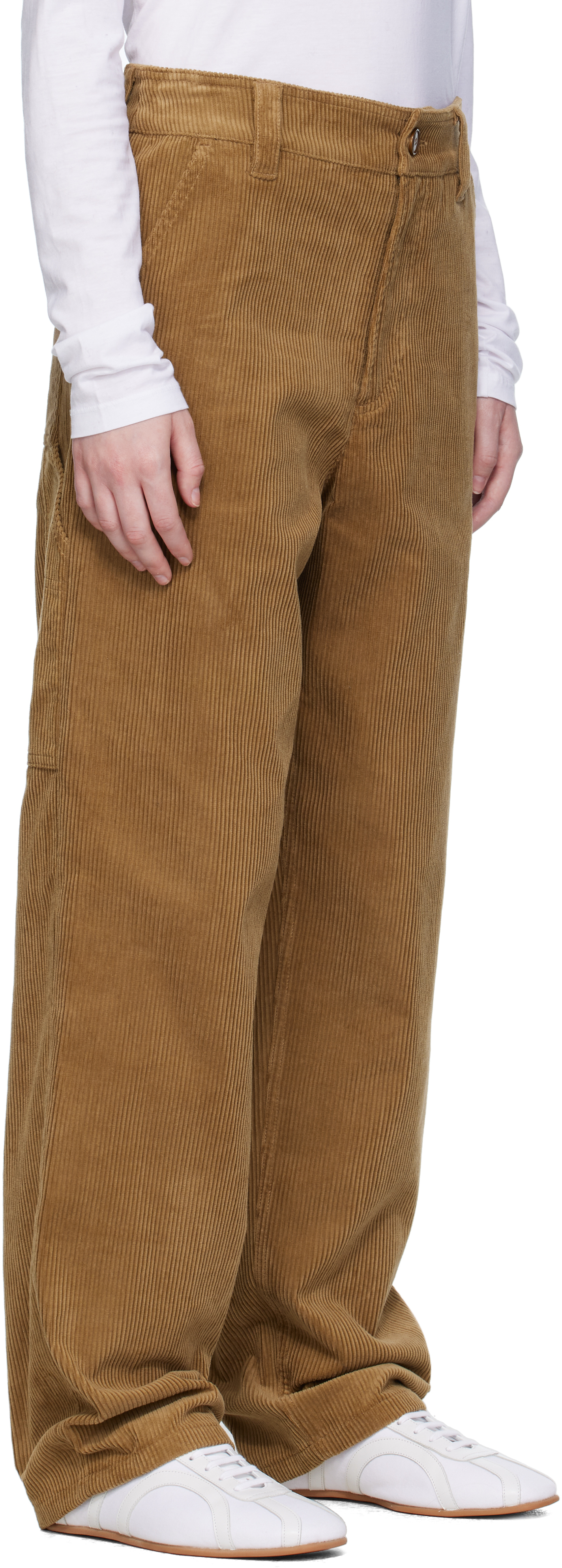 Apc Brown Fergus Trousers In Brown