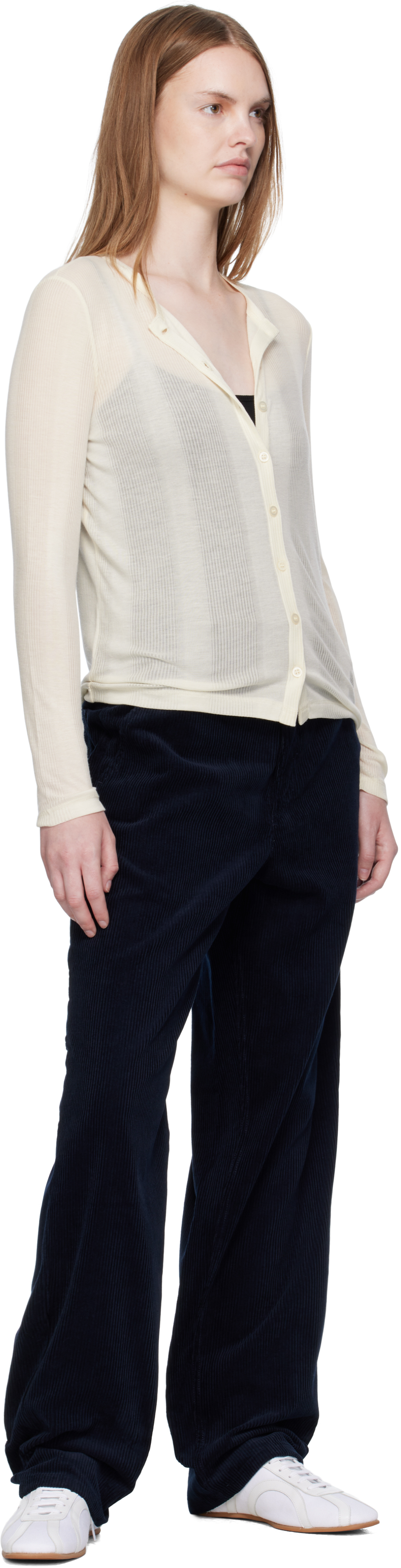 Apc Navy Fergus Trousers In Blue