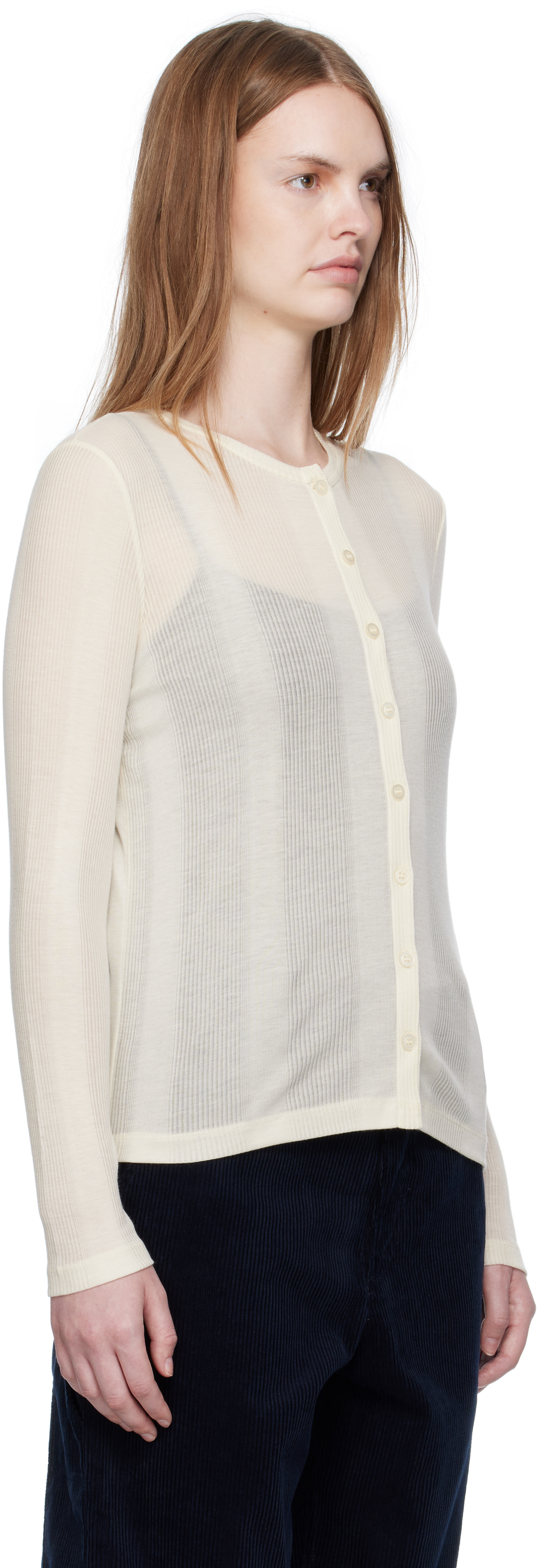 Apc Off-white Lorie Cardigan In Neutral