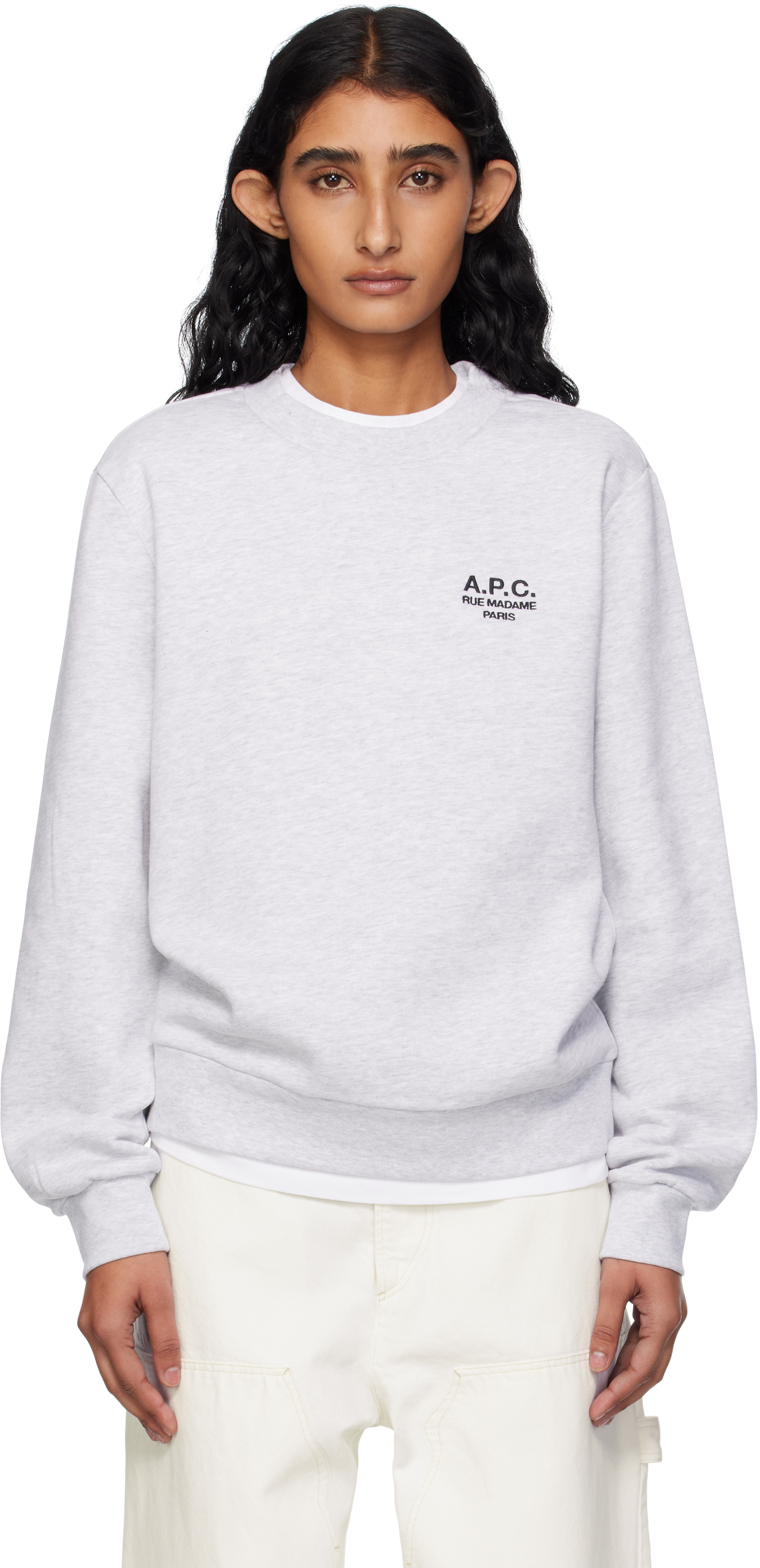 スウェット・トレーナー A.P.C. HOODIE STANDARD RUE MADAME Grey Standard Rue Madame hoodie | Napped organic fleece | A.P.C.