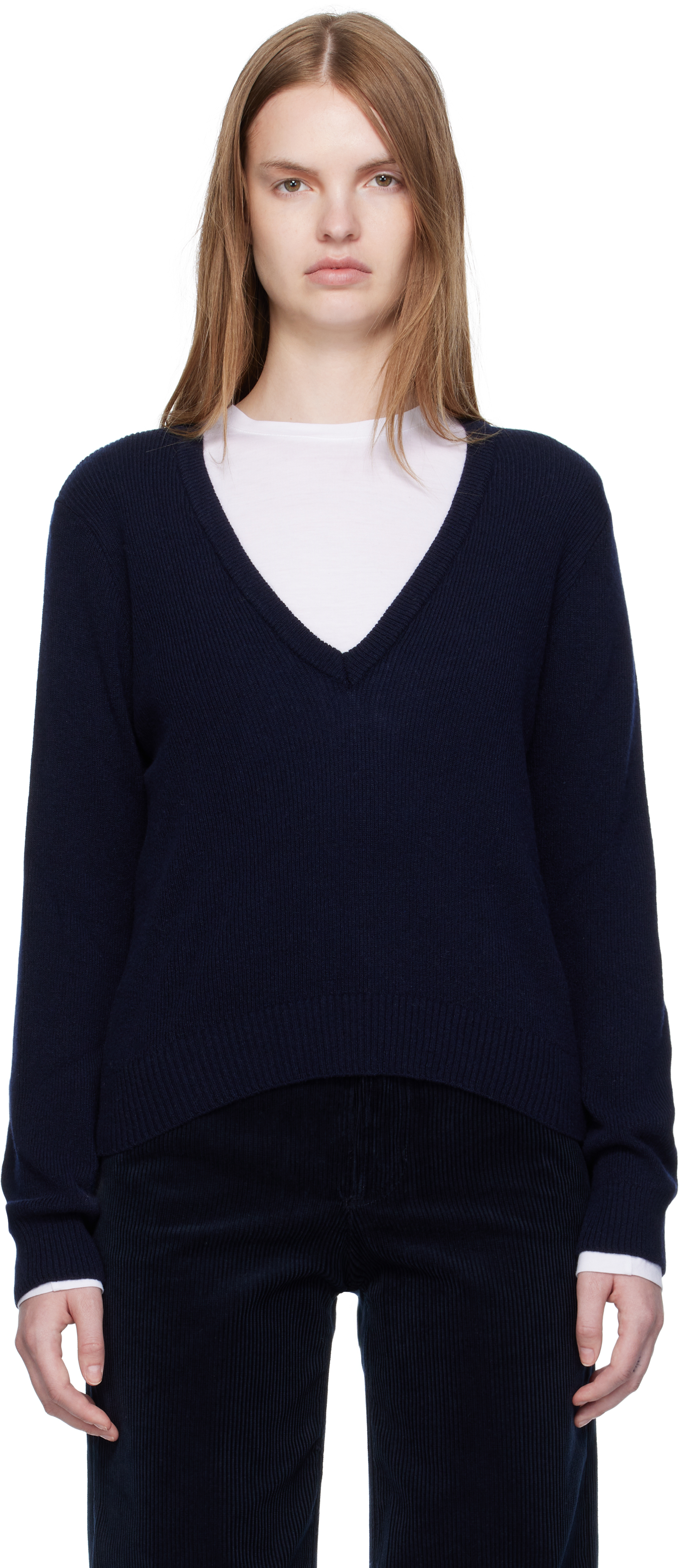 Apc Navy Anae Sweater In Blue