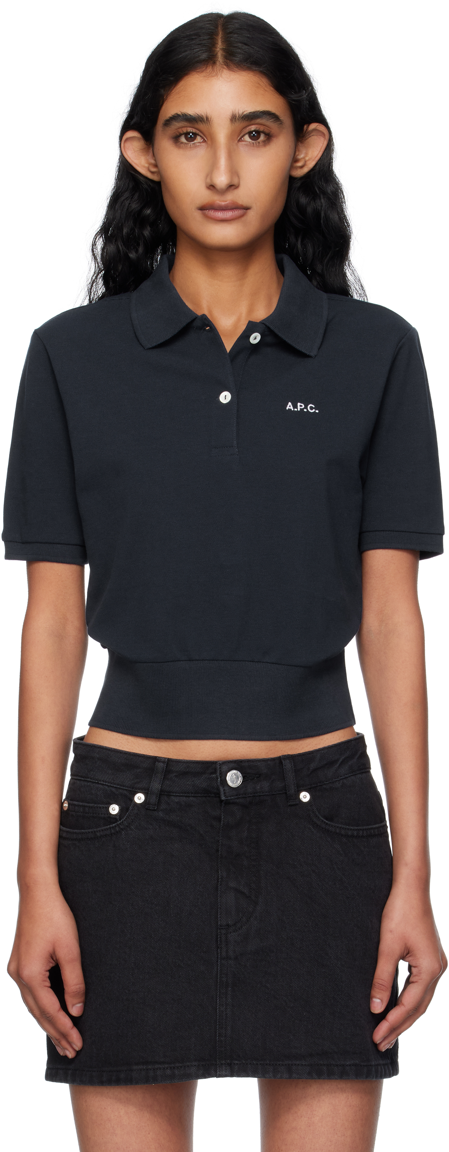 Apc Navy Océane Polo In Blue