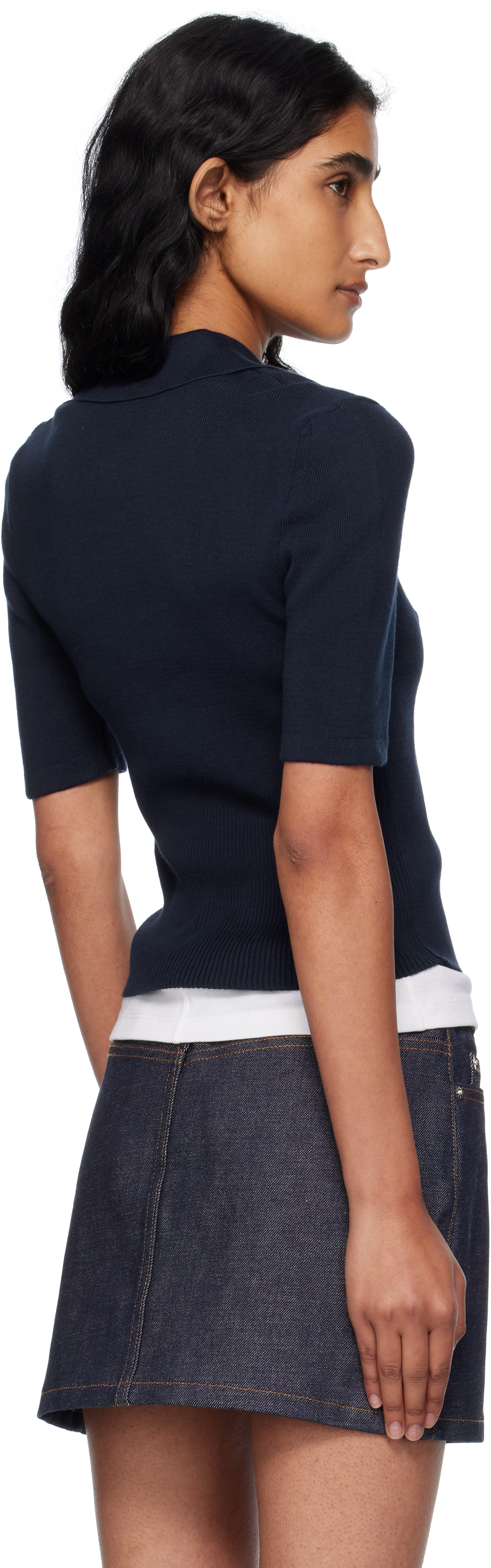 Apc Navy Joelle Polo In Blue