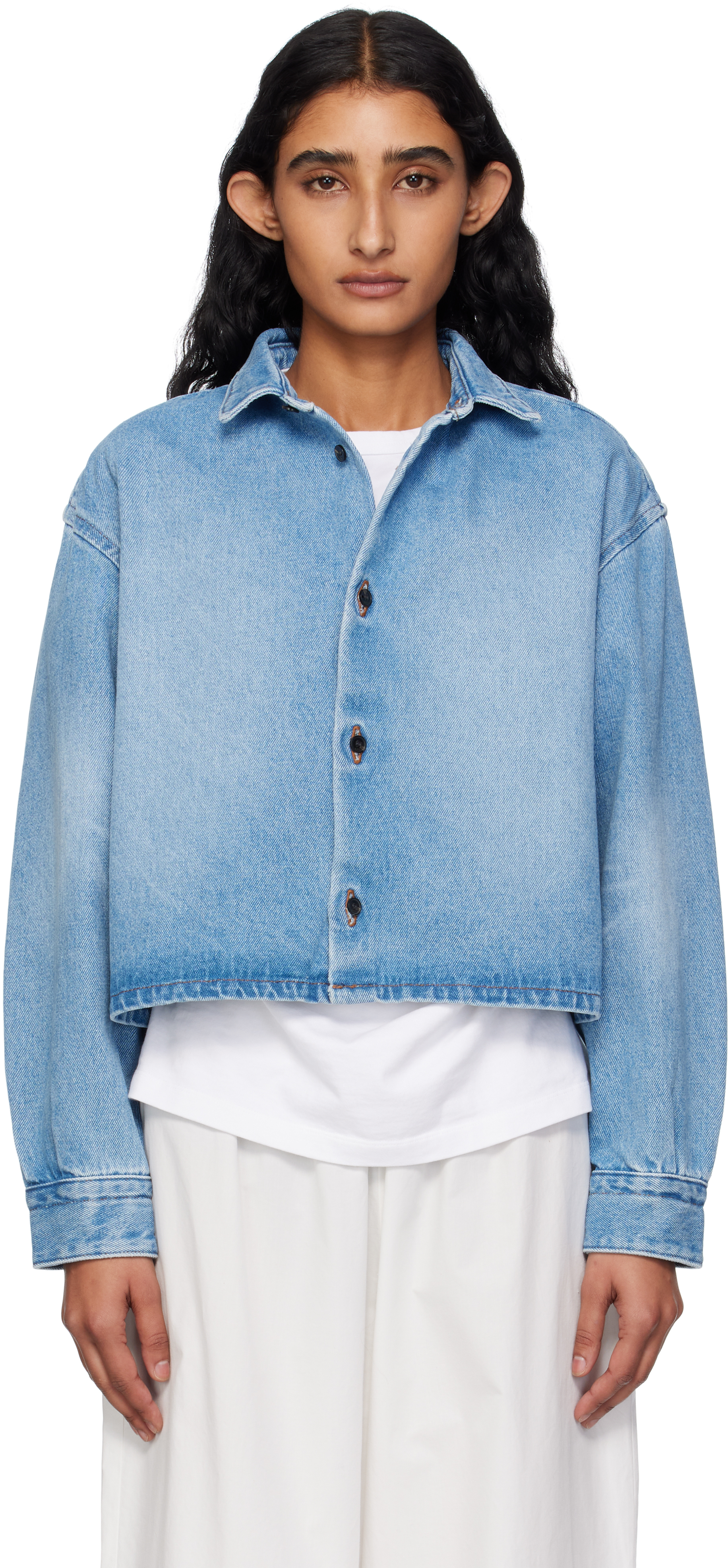 A. P.C. Blue Sam Denim Shirt
