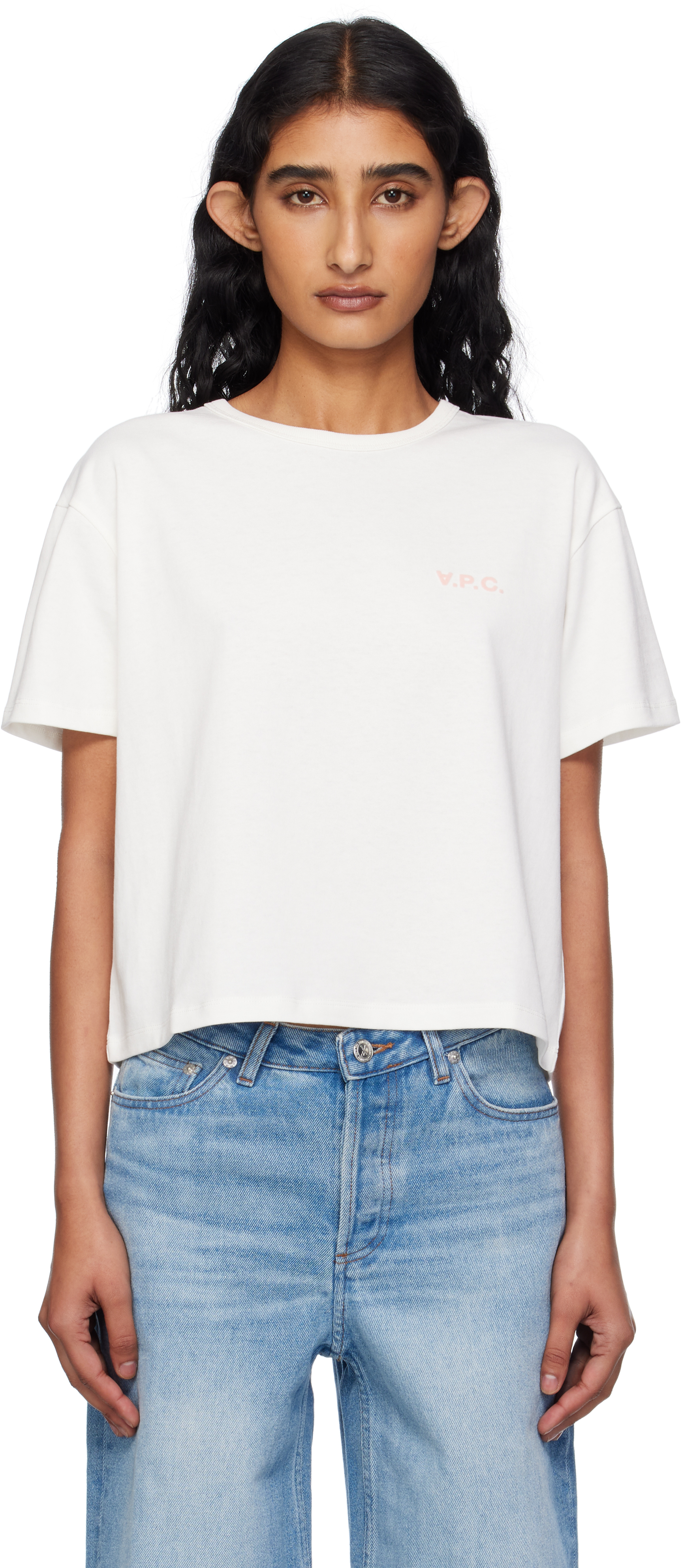 Apc White Boxy Petit Vpc T-shirt In Multi