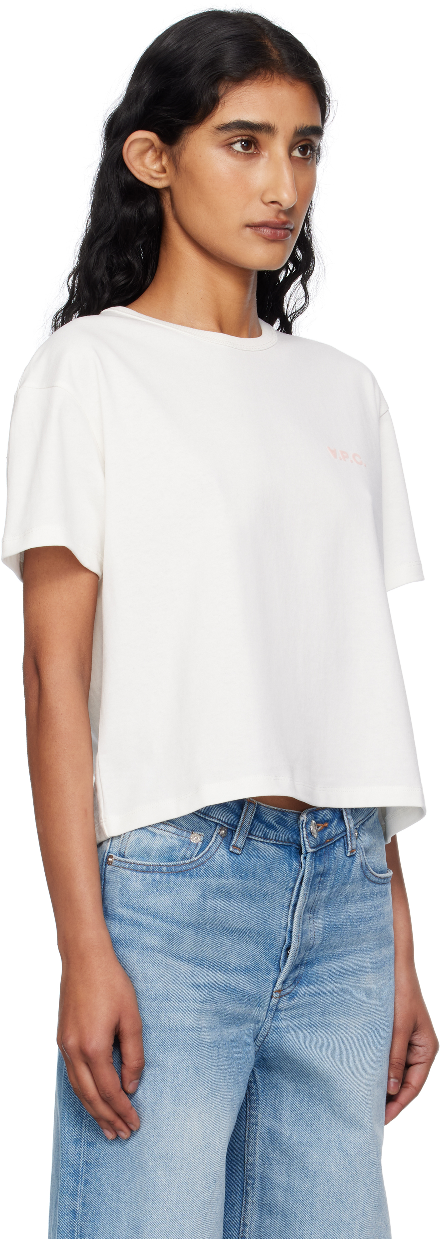 Apc White Boxy Petit Vpc T-shirt In Multi