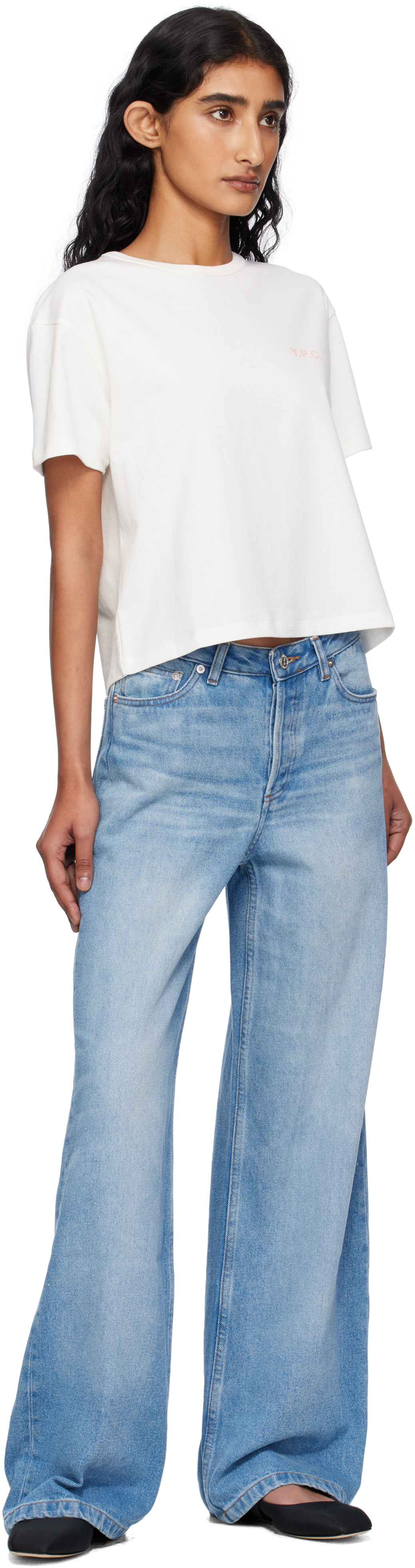 Apc White Boxy Petit Vpc T-shirt In Multi