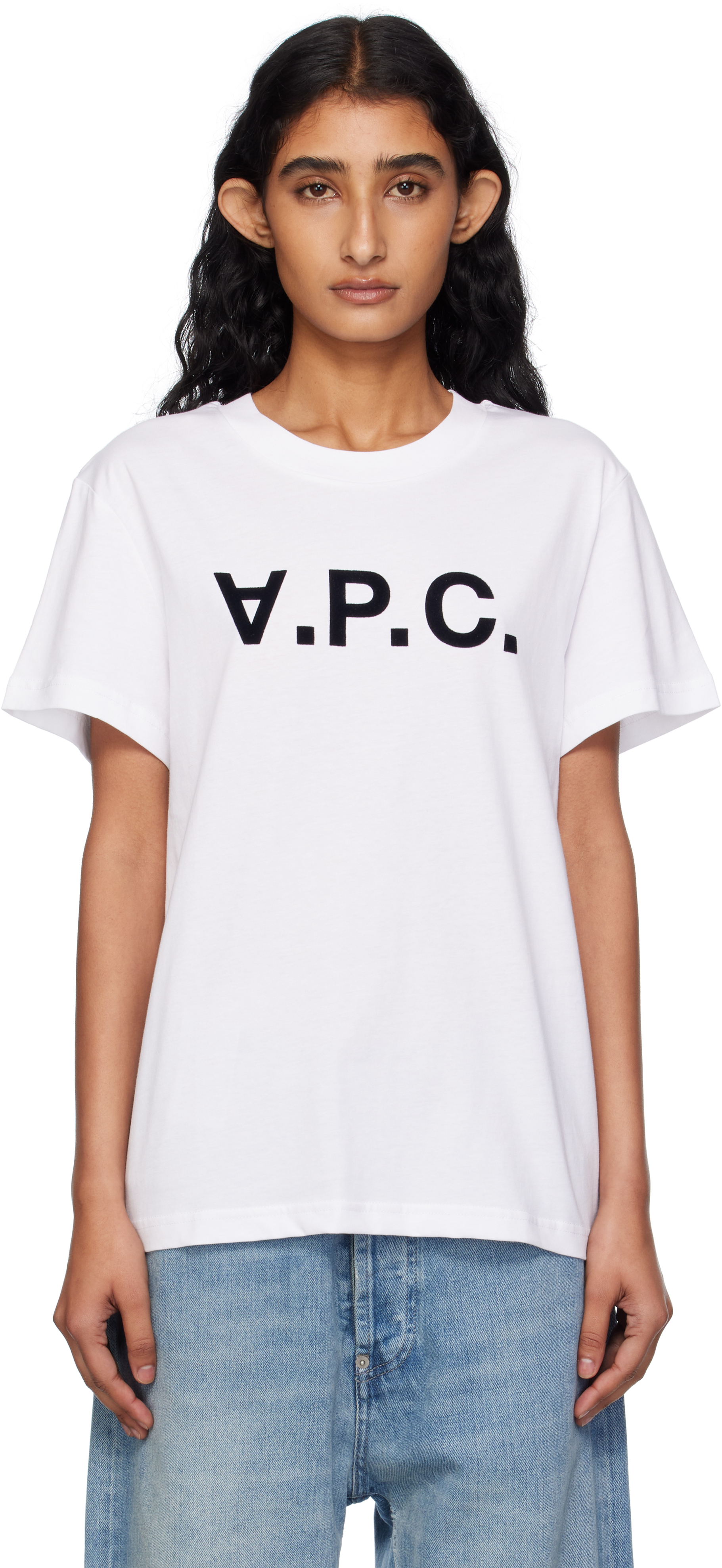 【関税込み】A.P.C. ホワイト Standard Grand VPC Tシャツ A.P.C.: ホワイト Standard Grand 'VPC' Tシャツ | SSENSE 日本