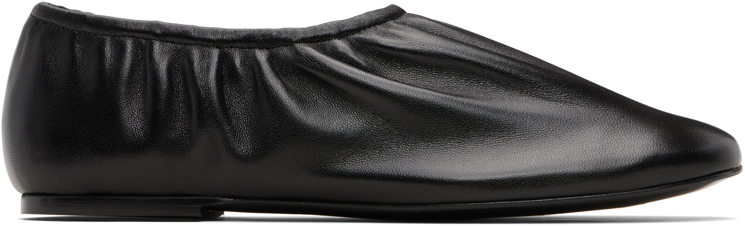 Apc Black Swan Slip-on Ballerina Flats In Black