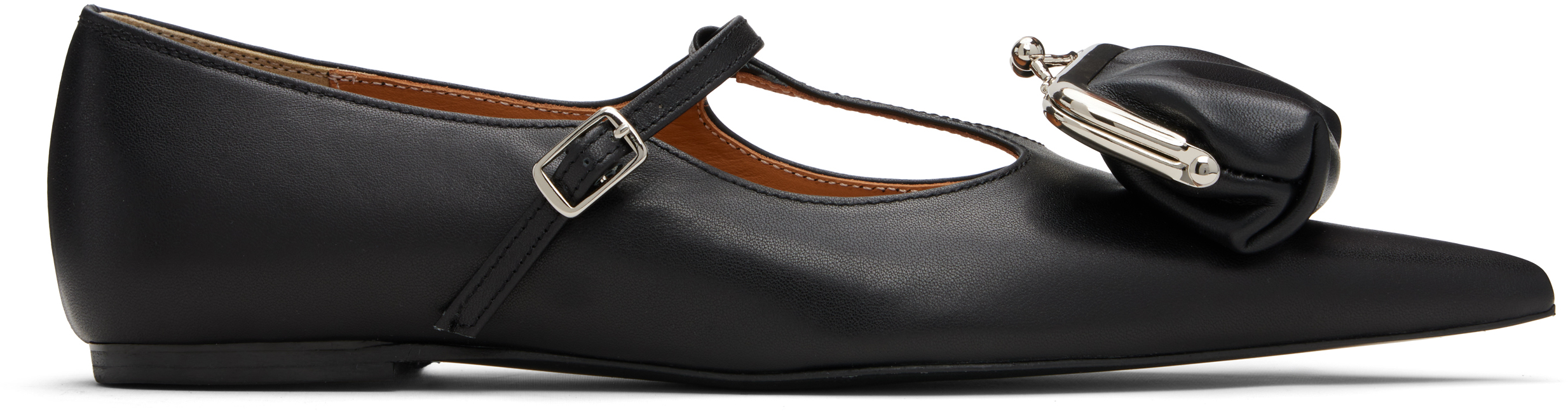 Black Coin Purse Mary Jane Ballerina Flats
