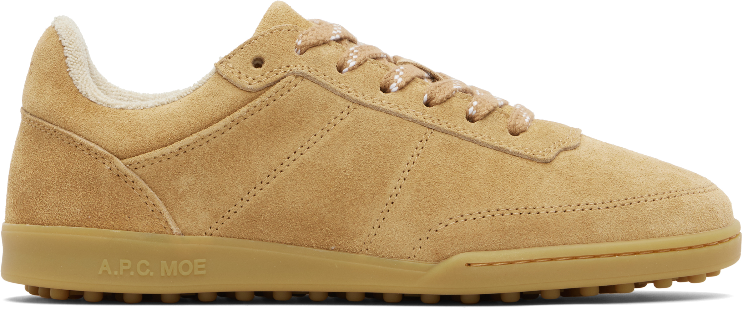 A. P.C. Beige Moe Sneakers