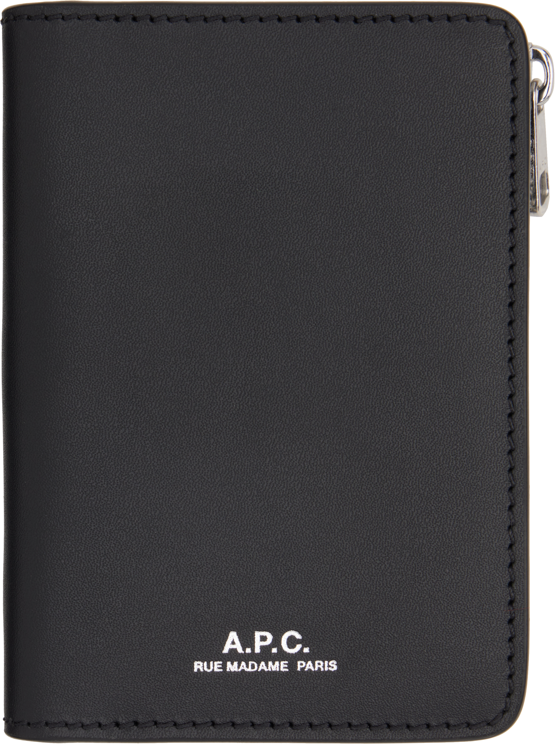 A.P.C.: ブラック Stefan ジップカードケース | SSENSE 日本