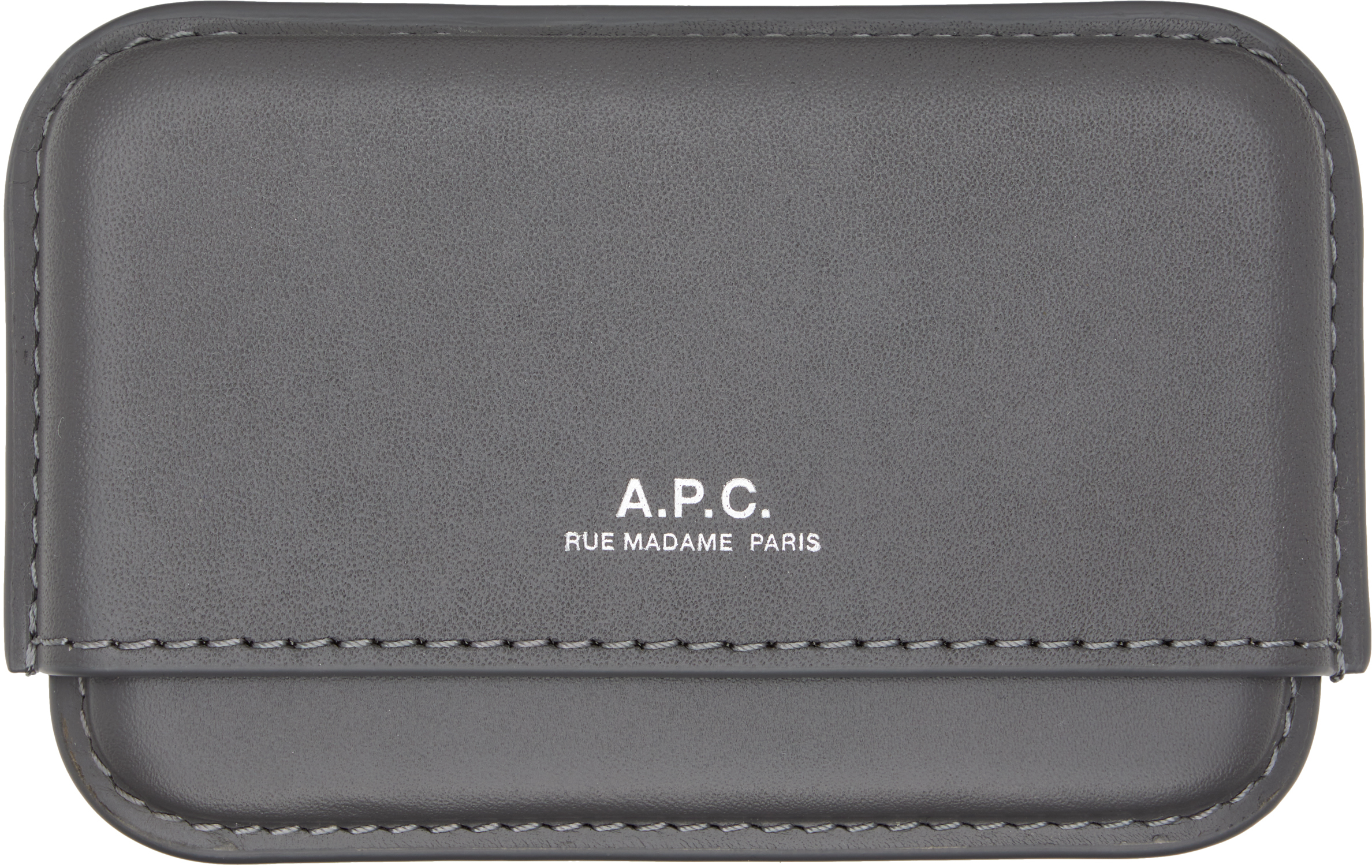 Apc Gray Magna Carta Card Holder In Black