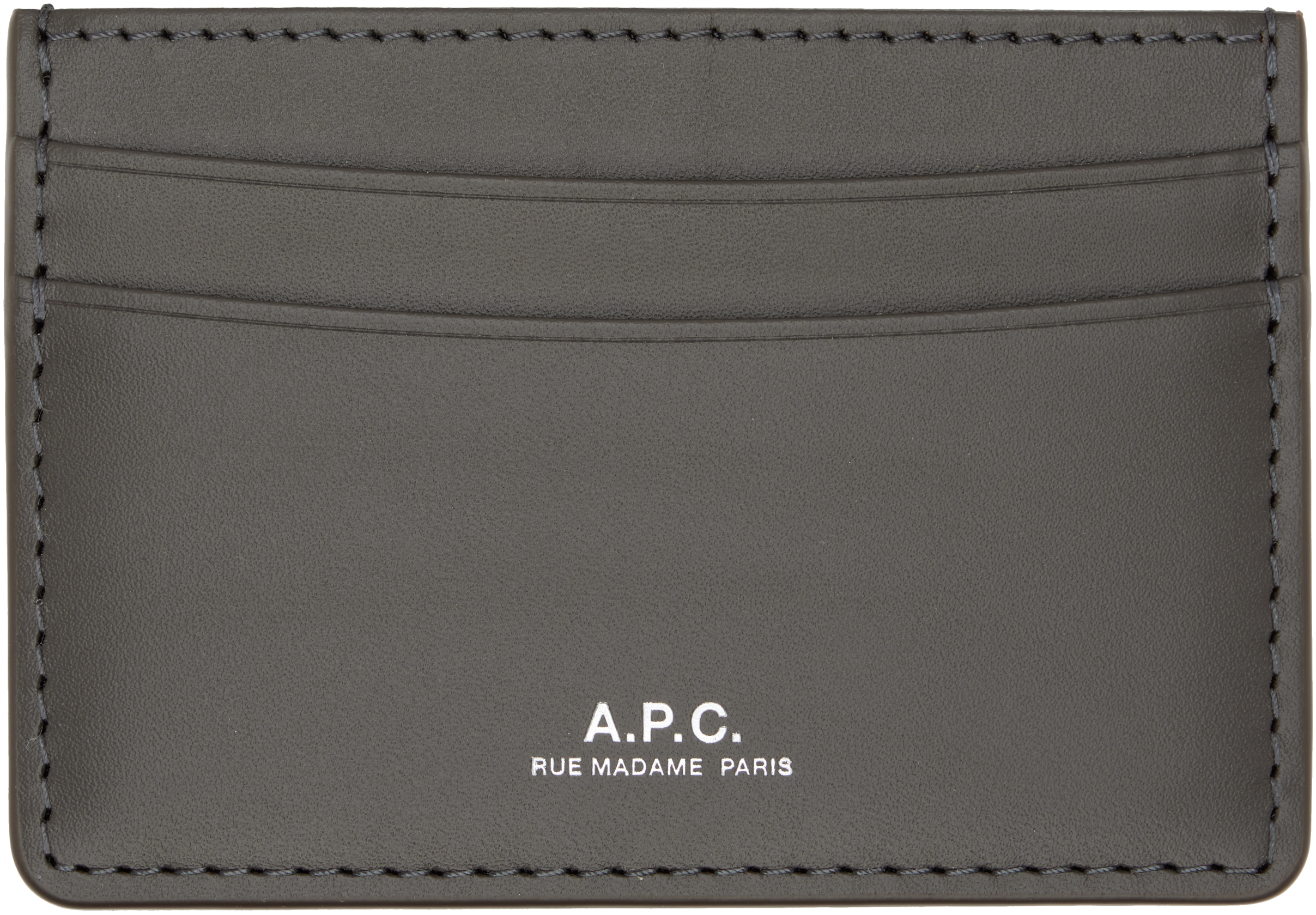 Apc Taupe André Card Holder