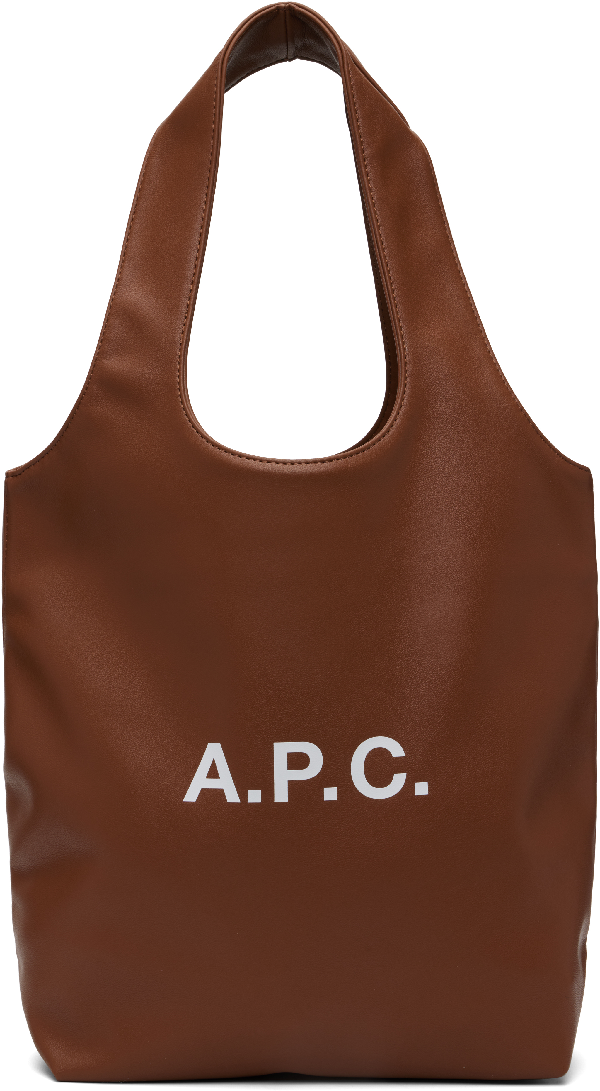 【正規品】A.P.C. NINON スモール トートバッグ ブラウン A.P.C.: ブラウン スモール Ninon トートバッグ | SSENSE 日本
