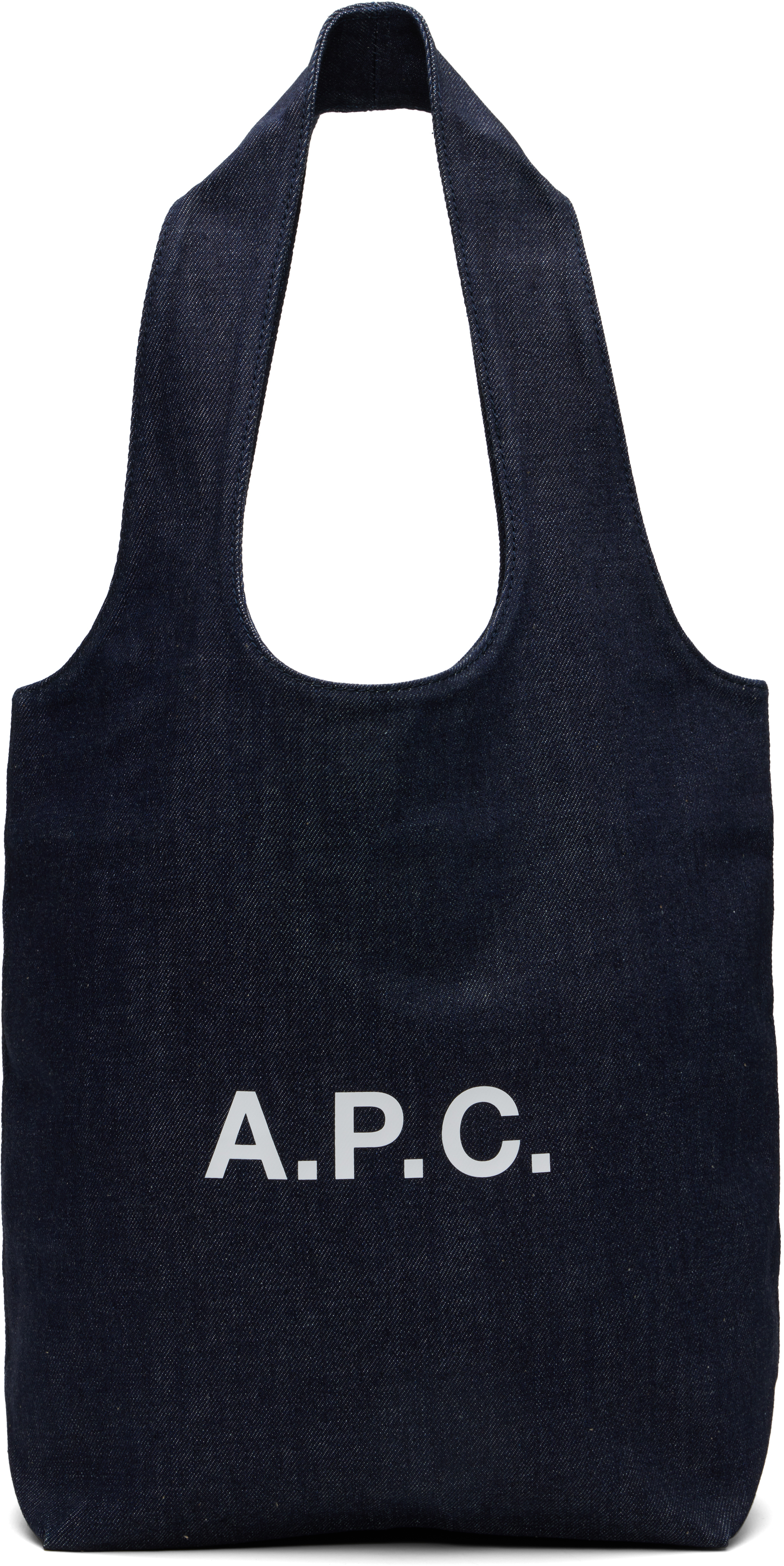 A.P.C.: インディゴ スモール Ninon トートバッグ | SSENSE 日本