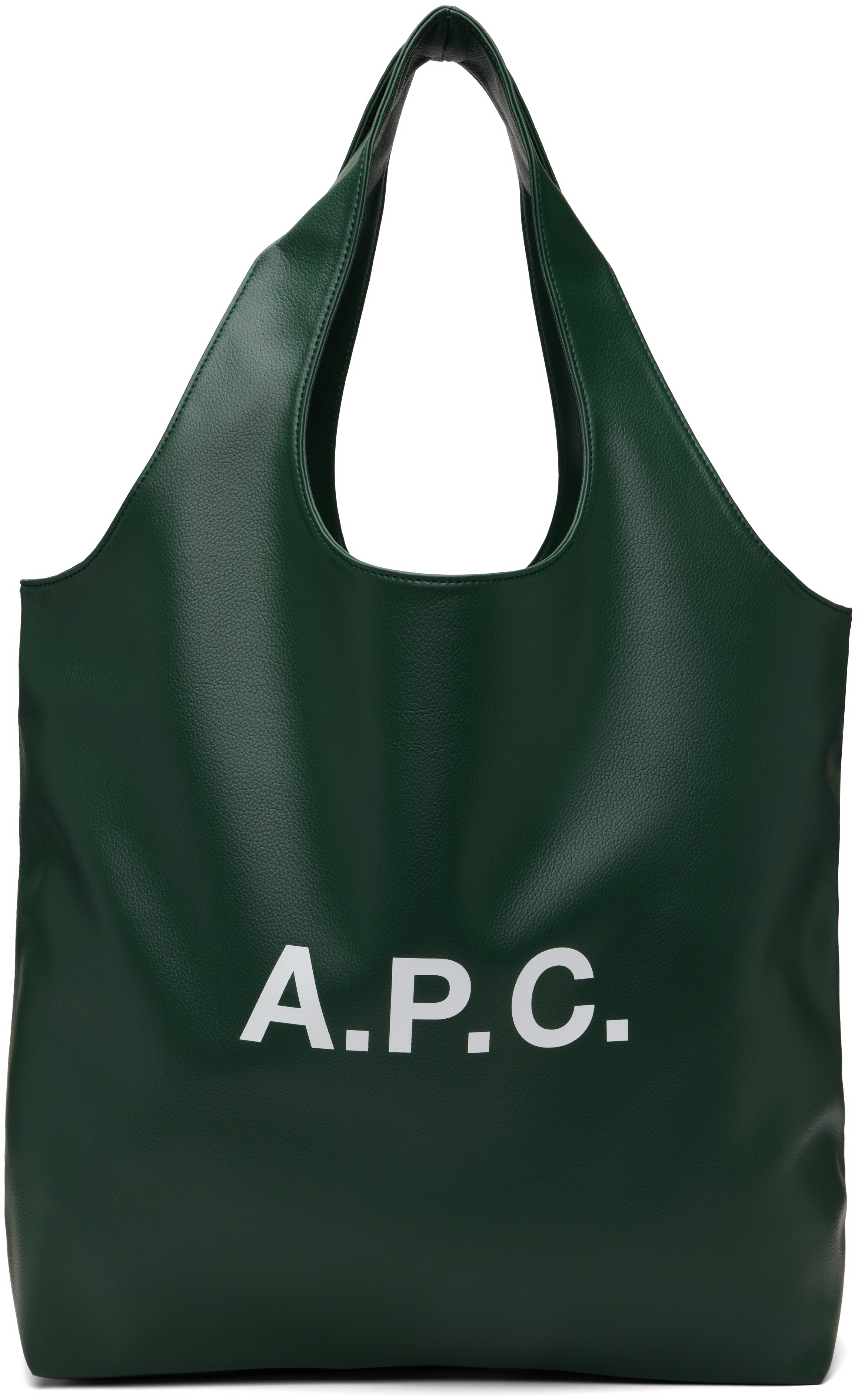 【関税込み】Ninon Shopper Bag - A.P.C. - Synthetic - Green A.P.C.: Green Ninon Tote | SSENSE