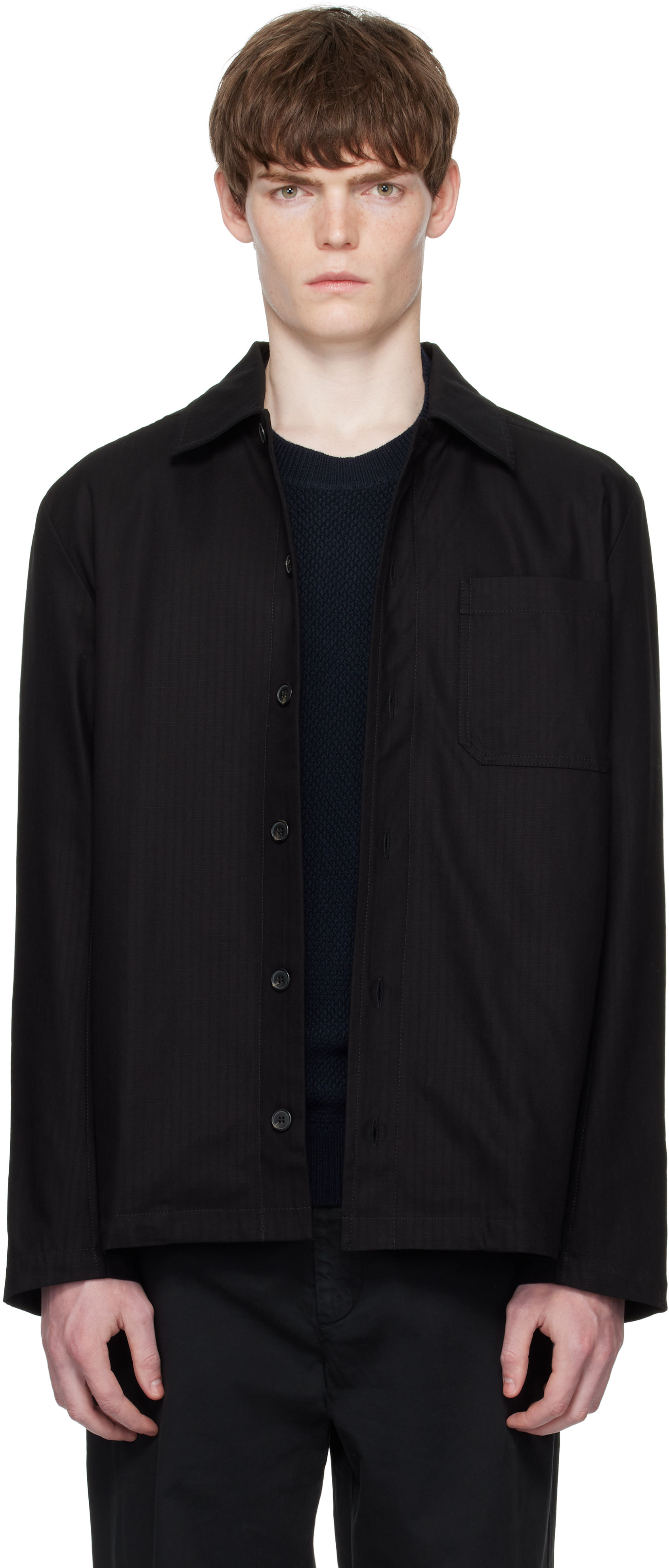 Black Jeffray Jacket by A.P.C. on Sale