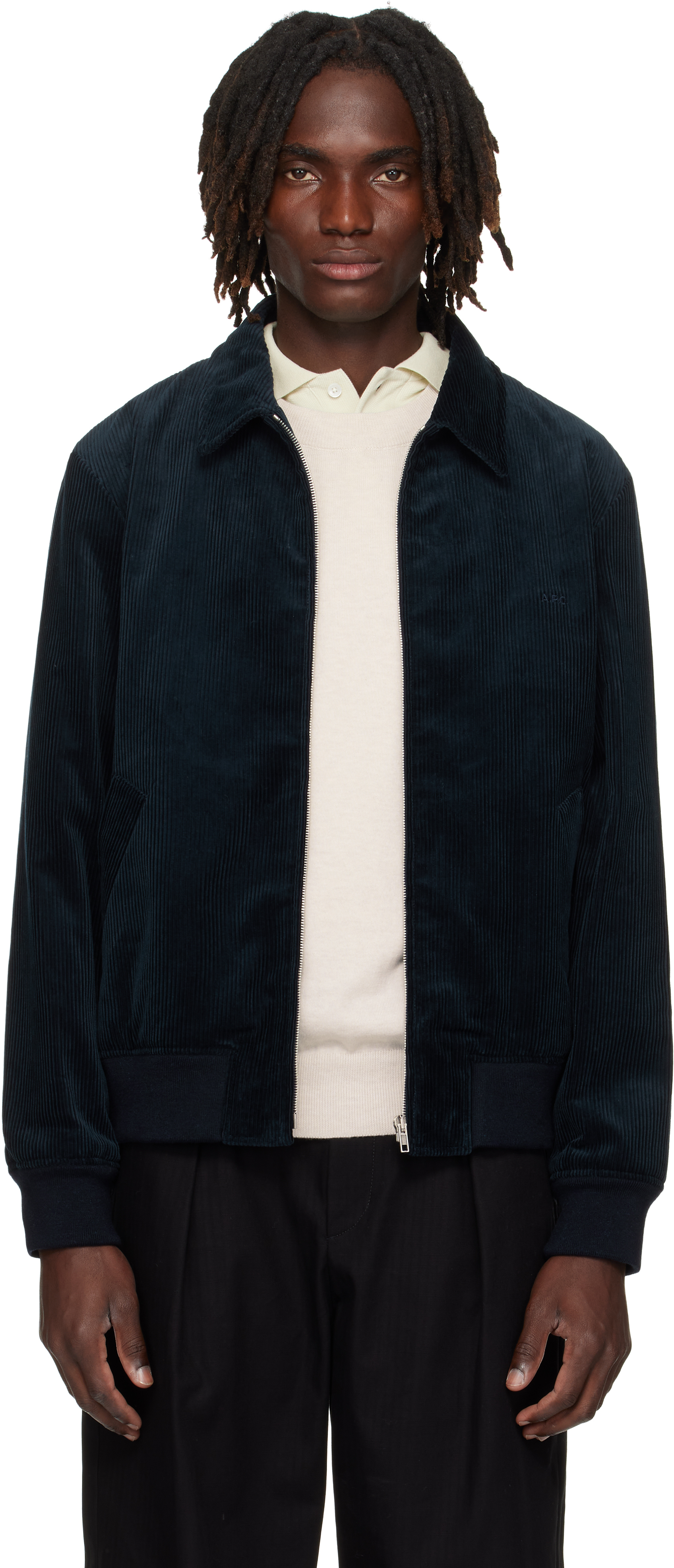 A. P.C. Navy Gilles Jacket