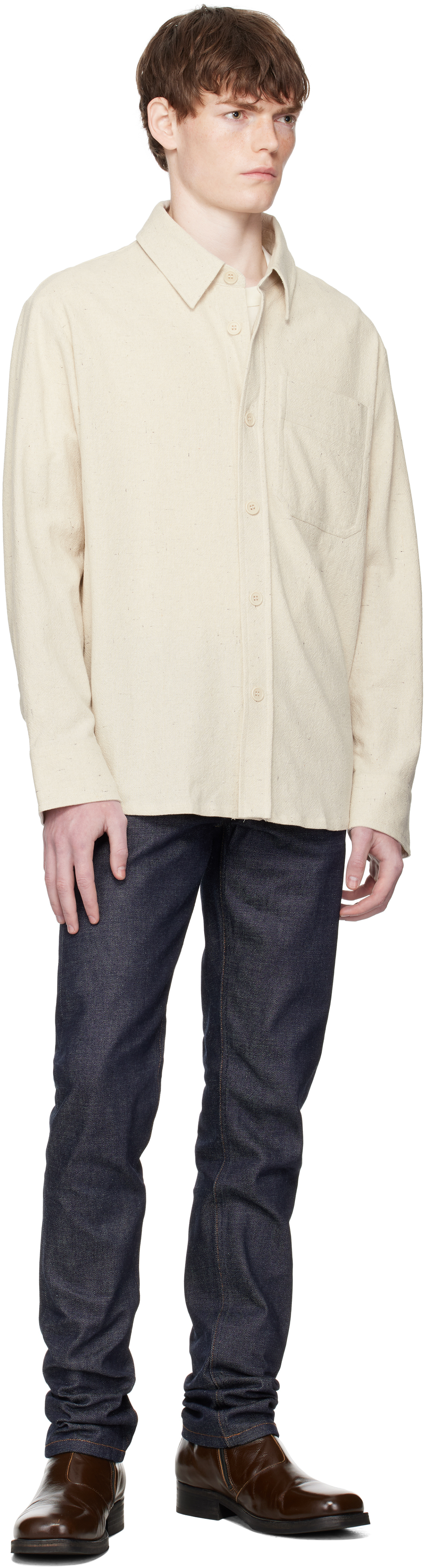 Apc Navy Petit Standard Jeans In Blue