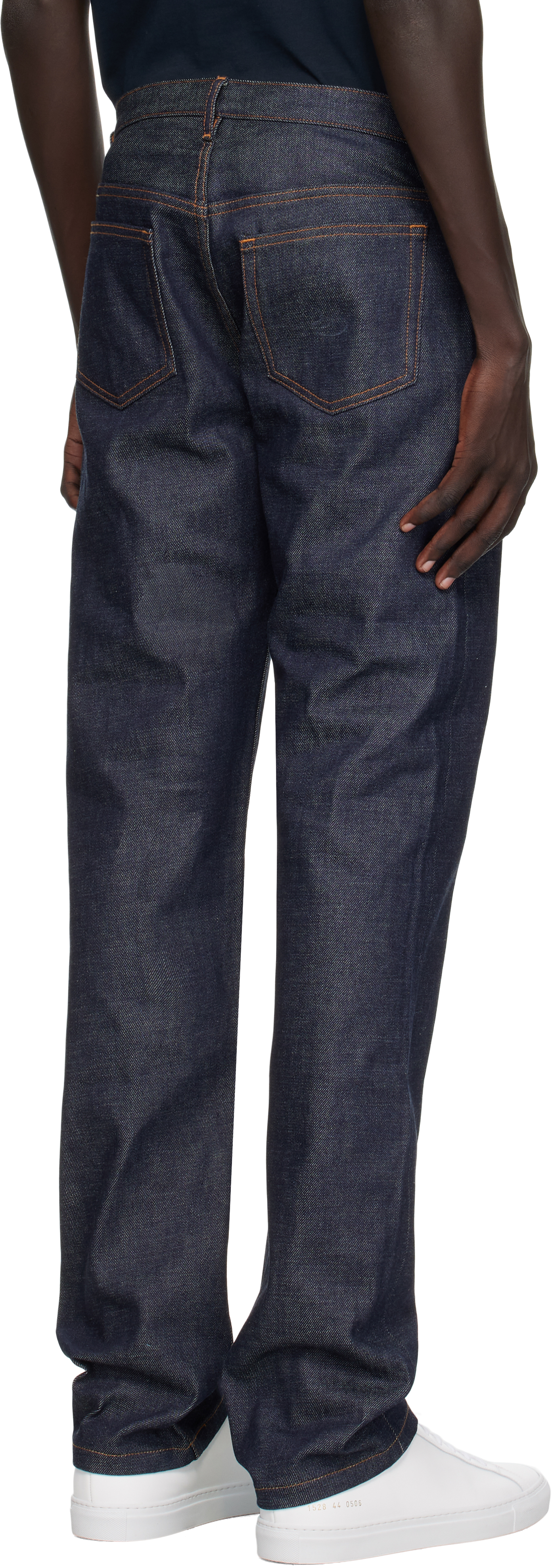 Apc Navy New Standard Jeans In Purple