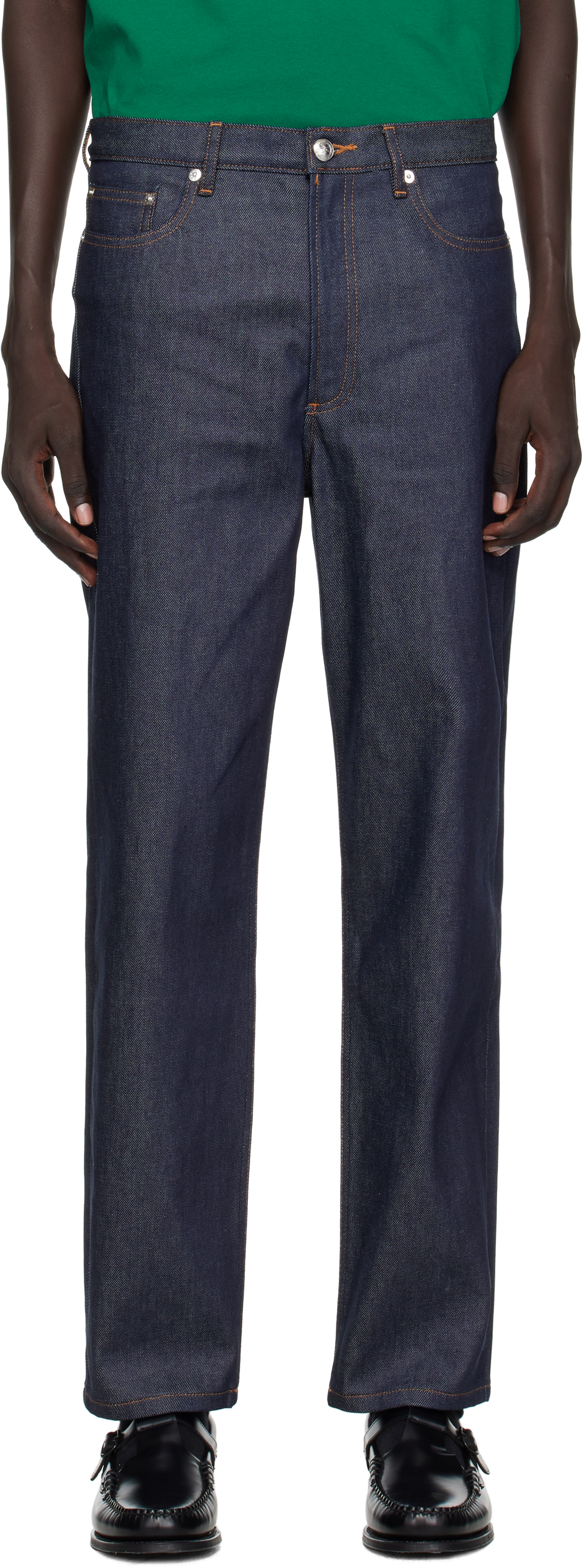 Apc Indigo Banibano Jeans In Blue