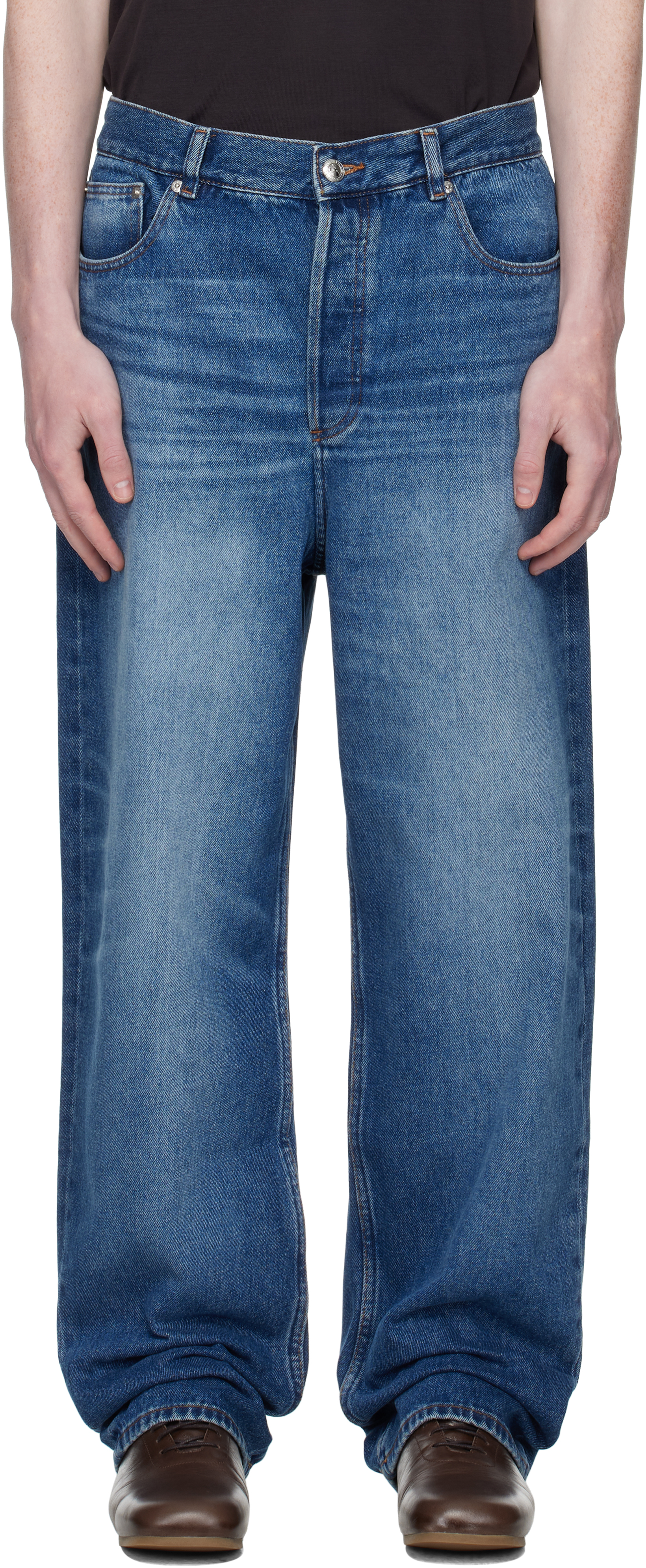 Blue Solal Jeans by A.P.C. on Sale