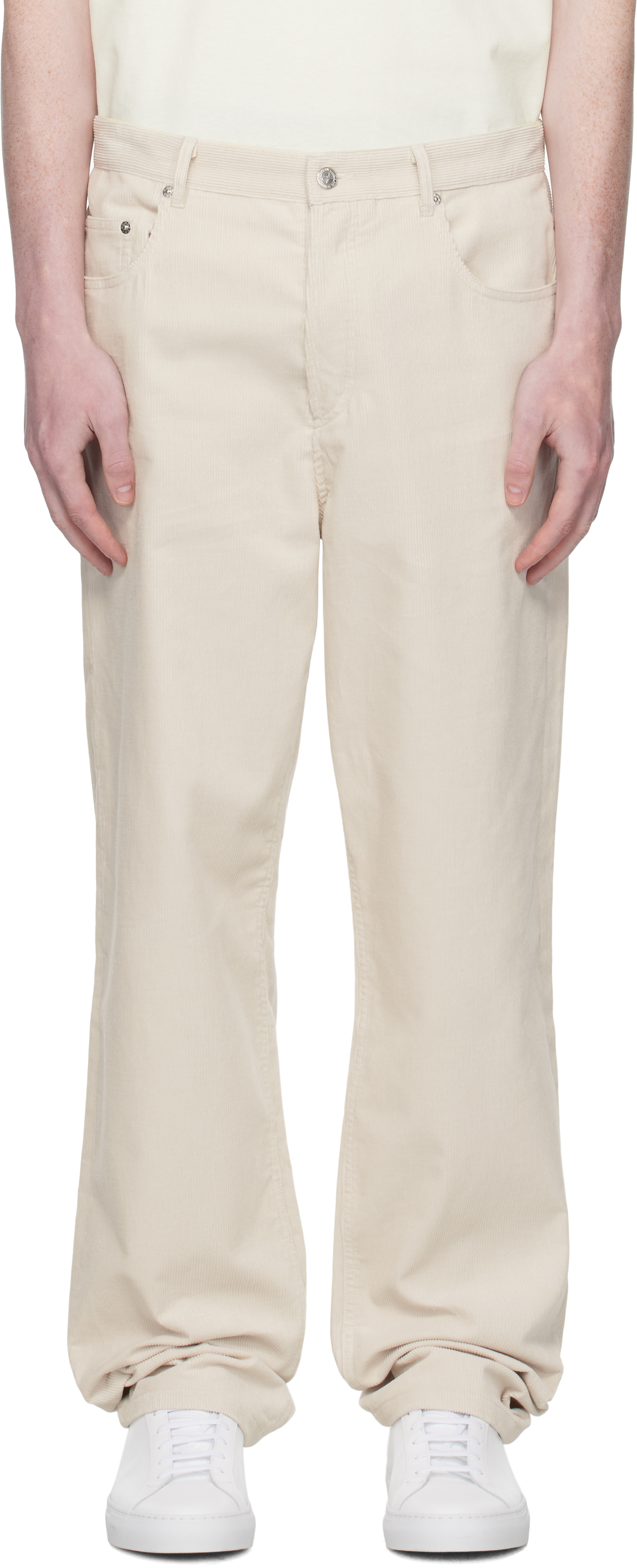 A. P.C. Off-White Fairfax Trousers